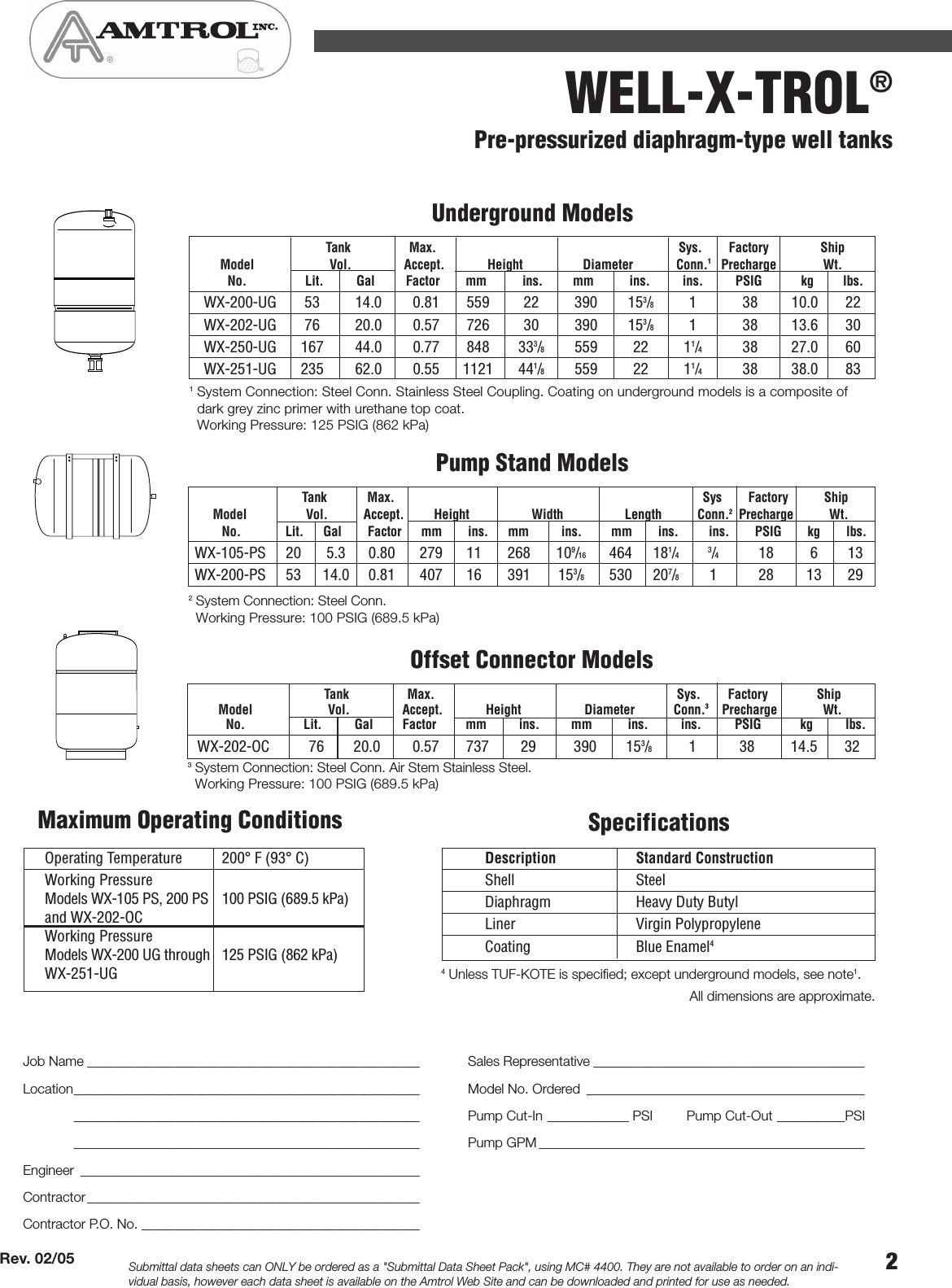 534635 1 Amtrol Submittal User Manual