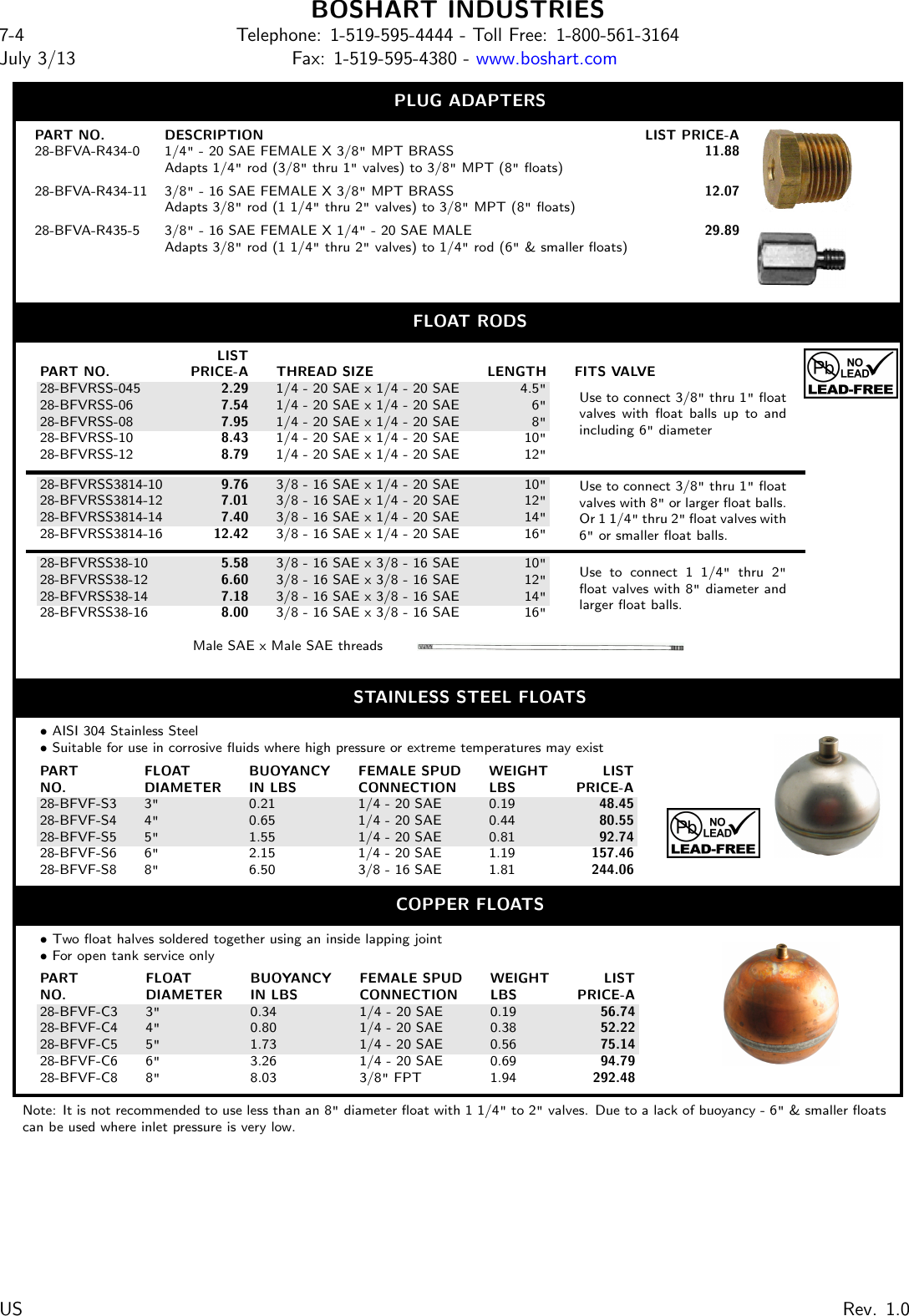 Page 6 of 12 - 534743 1 Boshart Valves And Controls Catalog User Manual