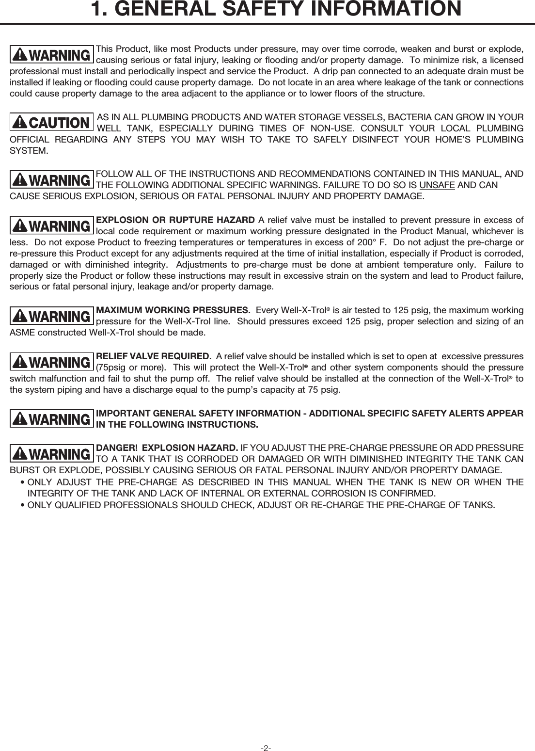 Page 2 of 8 - 534962 2 Well-X-Troll Instructions 9017-106 5_09 Comm WXT IO User Manual