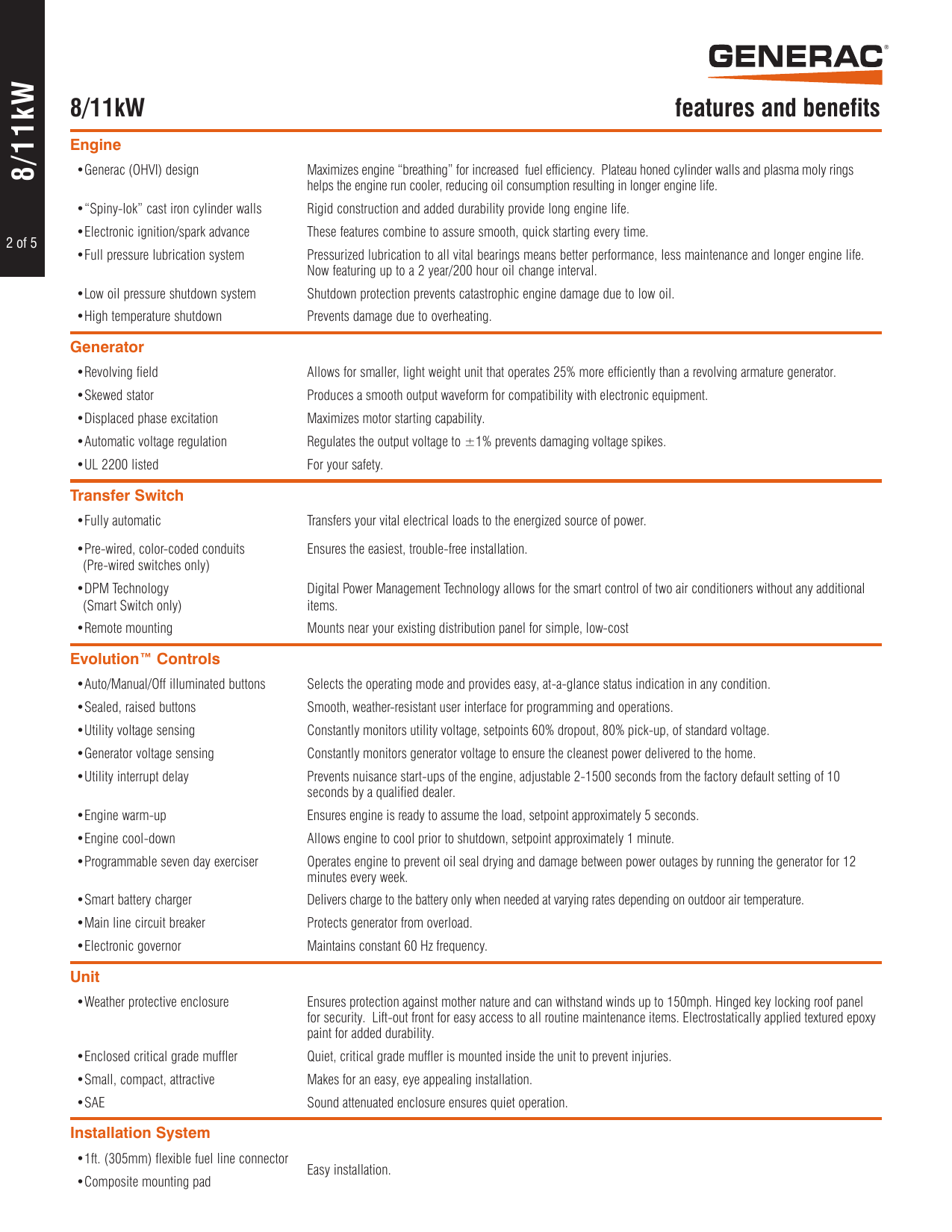 Page 2 of 5 - 536679 1 Generac 6438 Brochure Pump 536679_1_Generac User Manual