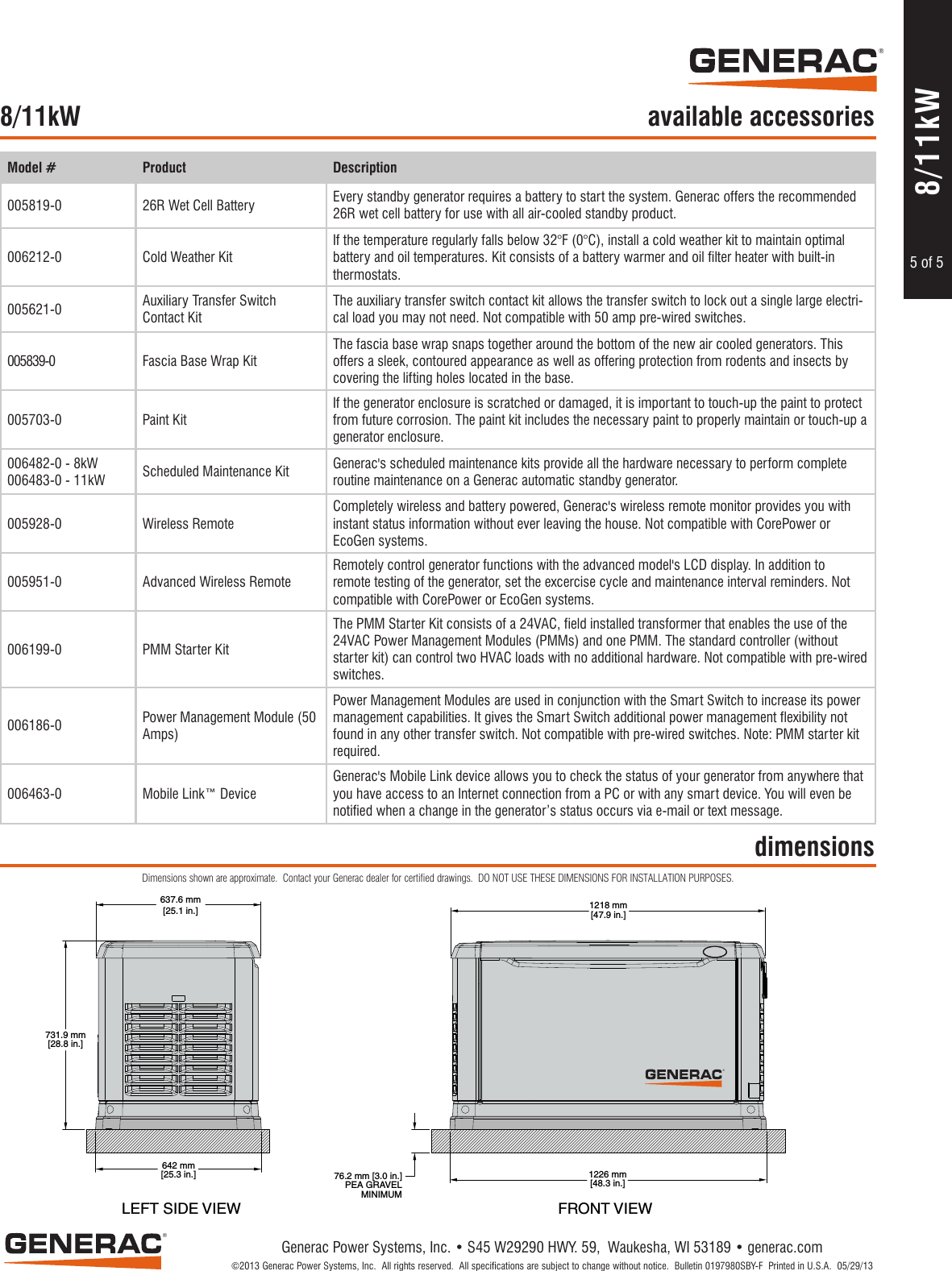 Page 5 of 5 - 536679 1 Generac 6438 Brochure Pump 536679_1_Generac User Manual