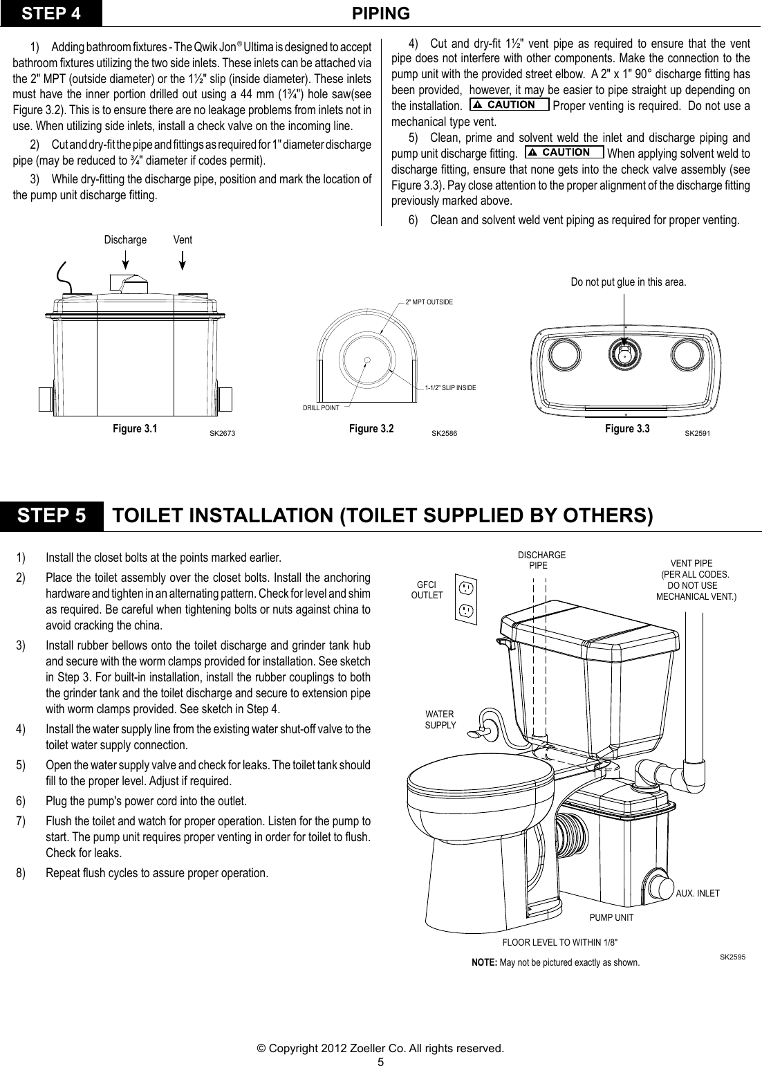 Page 5 of 8 - 536686 1 Zoeller Qwik Jon Ultima 203 System Install Manual User