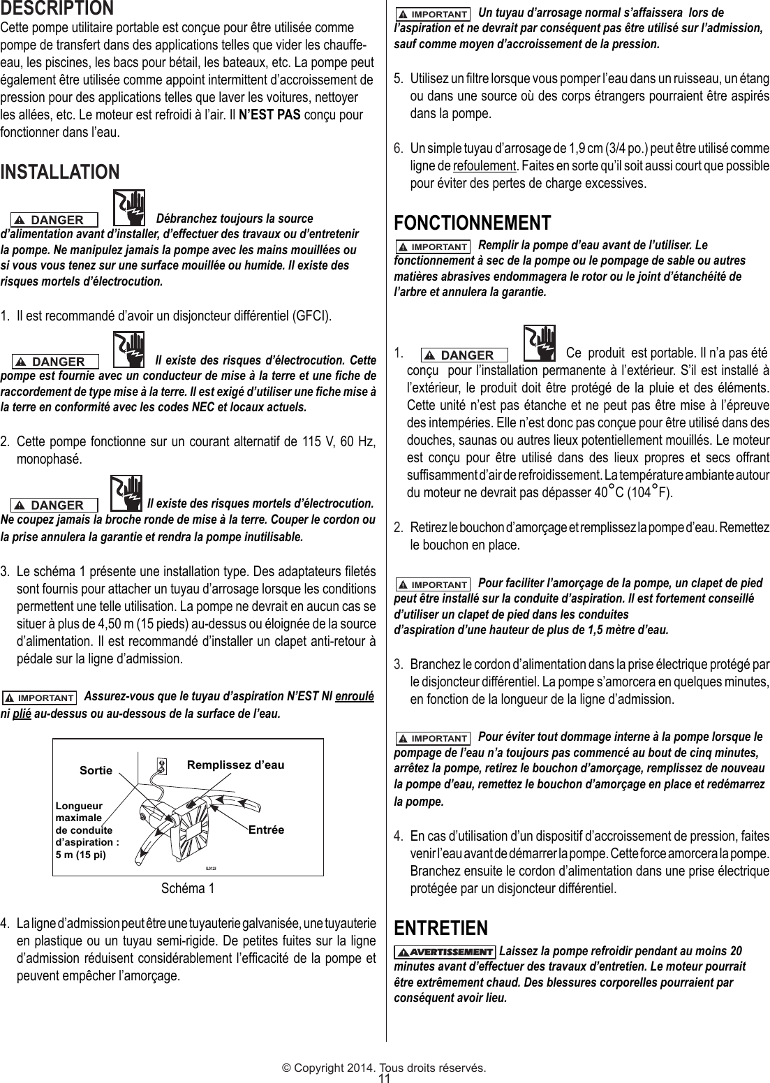 Page 11 of 12 - 536700 1 Zoeller Utility Pump  314 Install Instructions User Manual