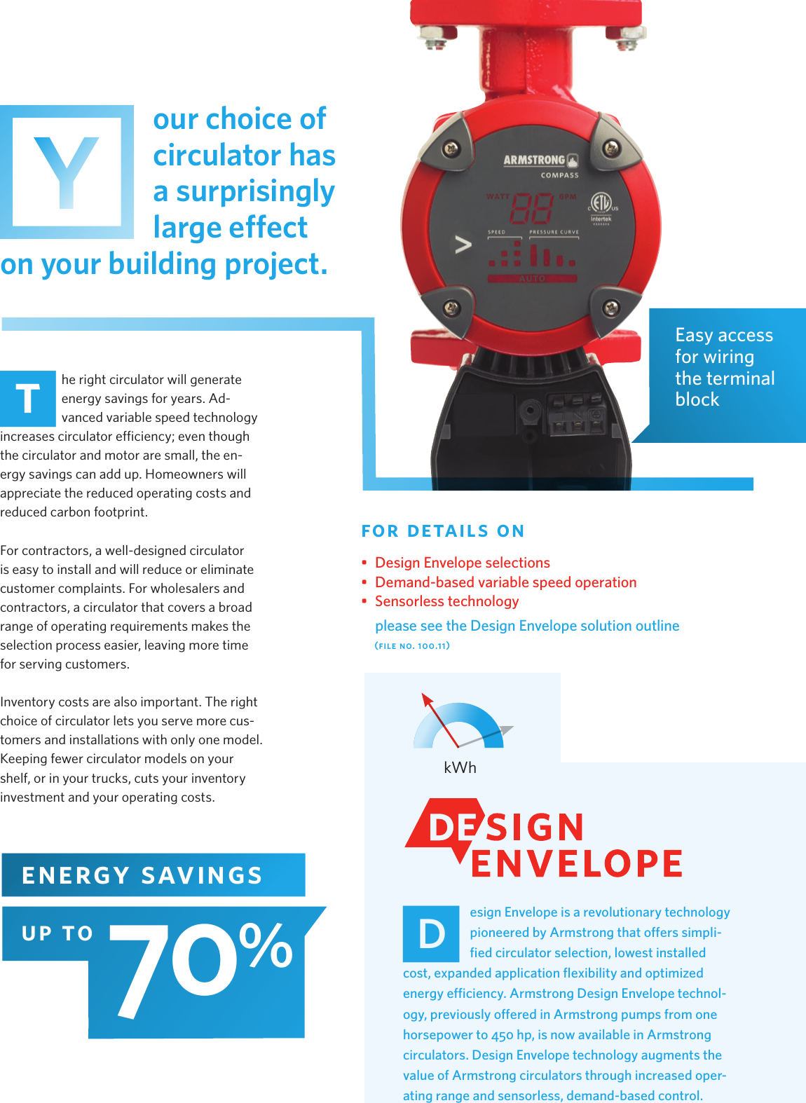 Page 2 of 4 - 536913 1 Armstrong Compass Wet-Rotor Circulator Brochure User Manual