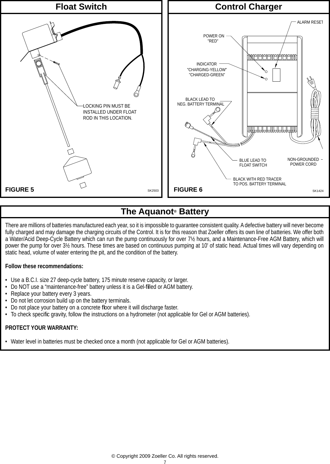 Page 7 of 8 - 537026 1 Zoeller 507 Basement Sentry System Installation Manual Fm1311-DC Pump Ins. User