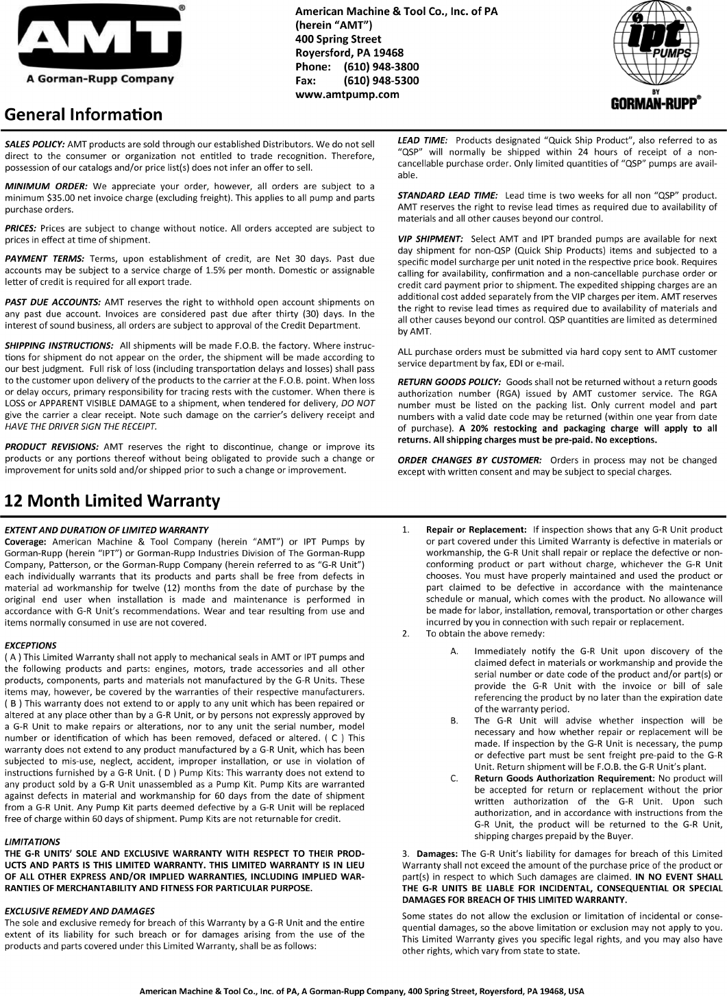 Page 4 of 4 - 537061 3 Amt 2-Inch Trash Pump Repair Parts User Manual