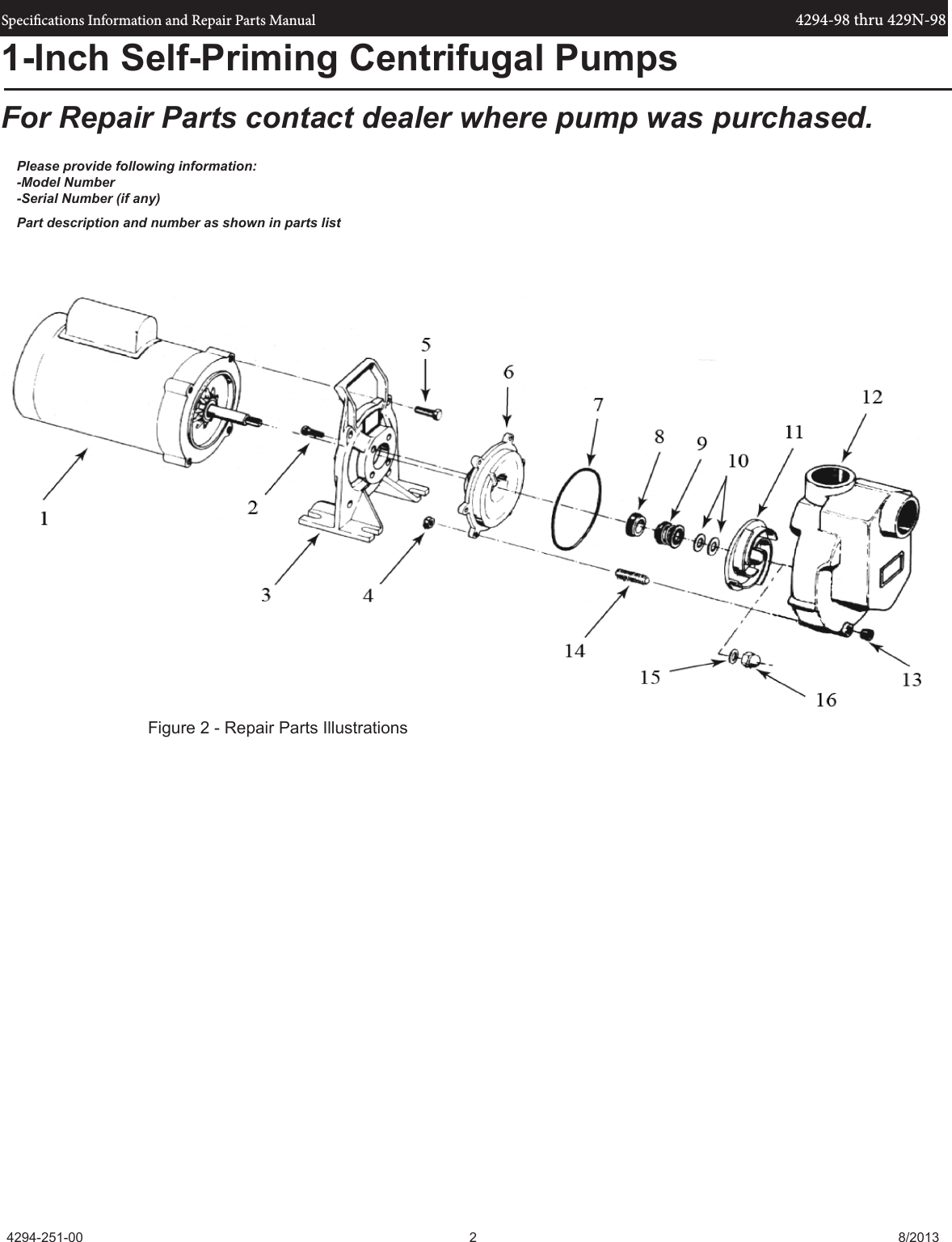 537165 3 Amt 1 Inch Self Priming Centrifugal Pump Repair Parts User Manual