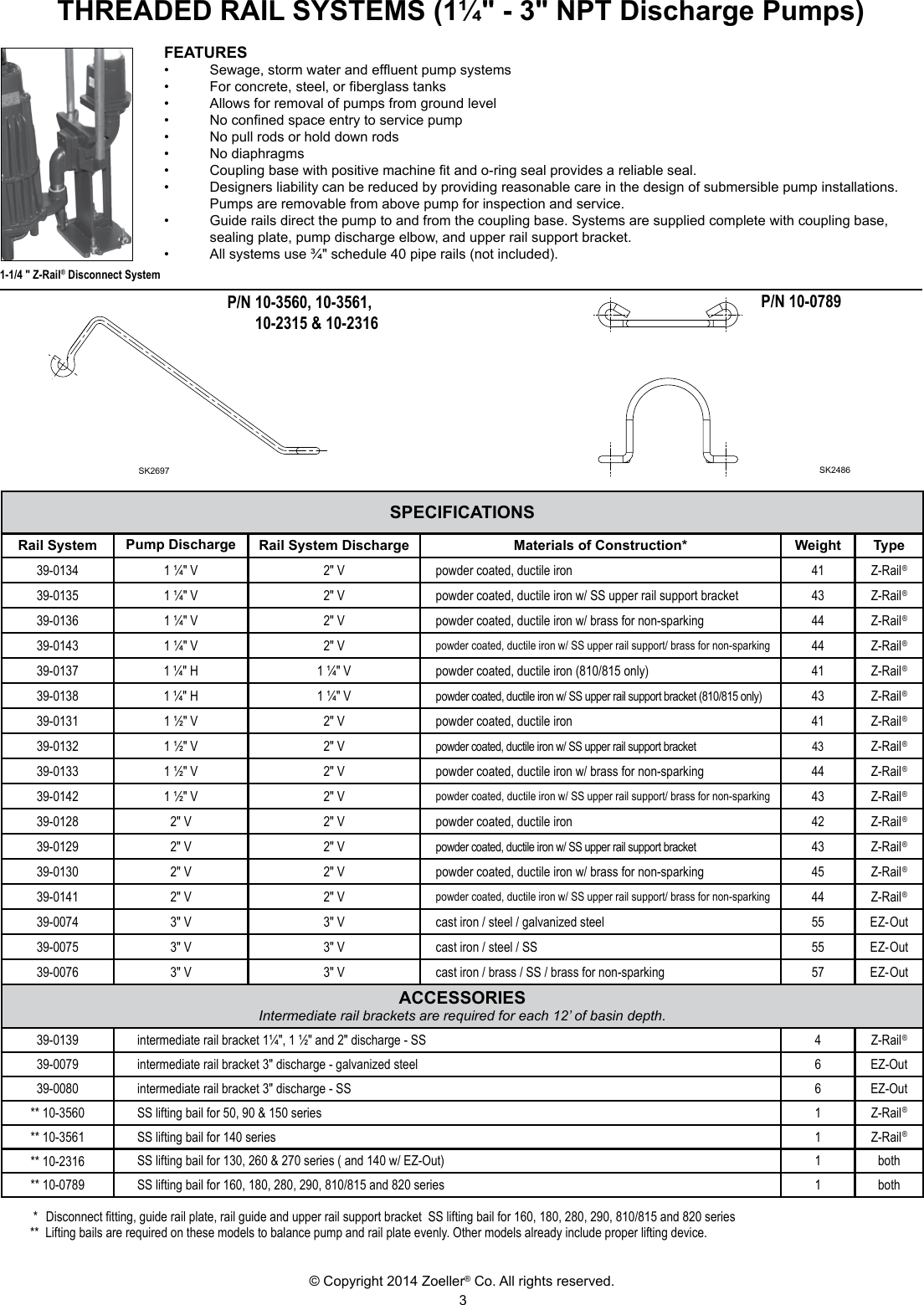 Page 3 of 4 - 537320 1 Zoeller Disconnect And Rail Systems Brochure User Manual