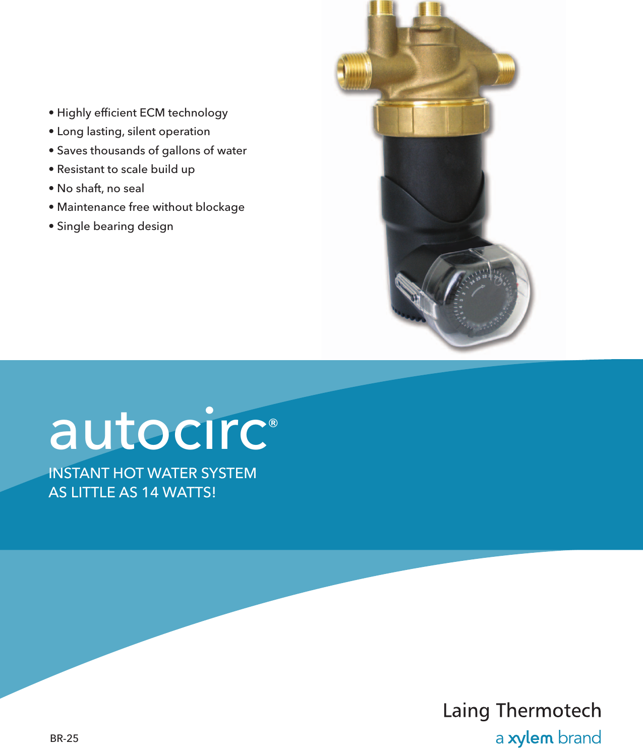 Page 1 of 4 - 537365 1 Laing Autocirc Instant Hot Water Pump Brochure User Manual