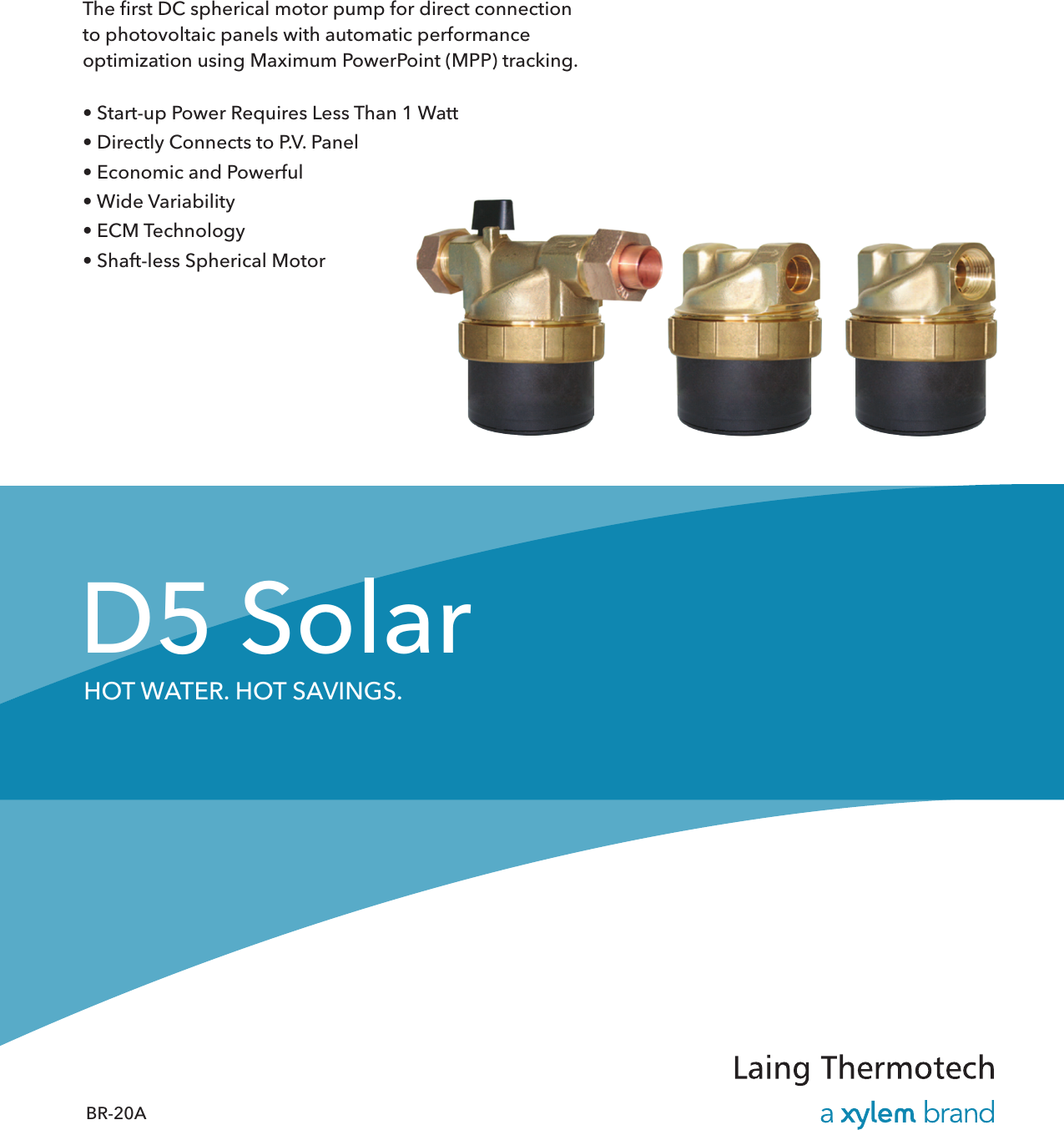Page 1 of 4 - 537379 1 Laing D5 Series Solar Pump Brochure User Manual