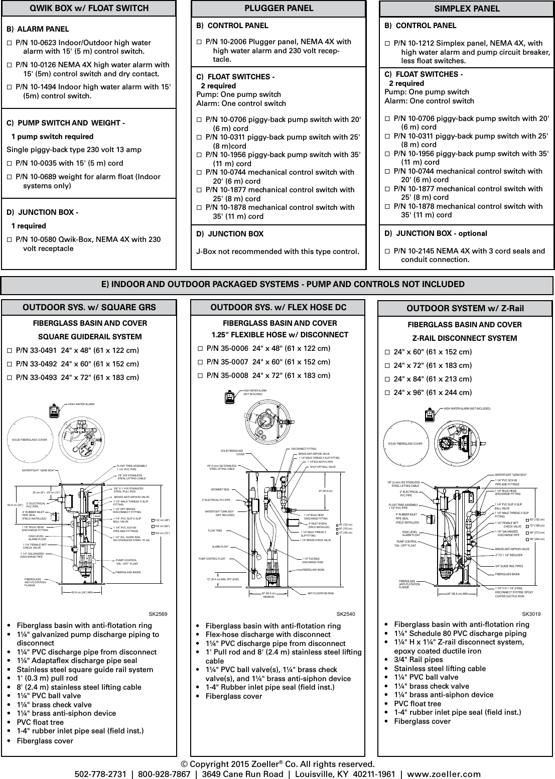 Page 3 of 4 - 537435 4 Zoeller 810 Grinder Pump Specifications User Manual