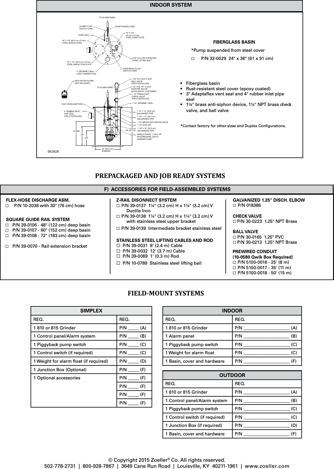 Page 4 of 4 - 537435 4 Zoeller 810 Grinder Pump Specifications User Manual