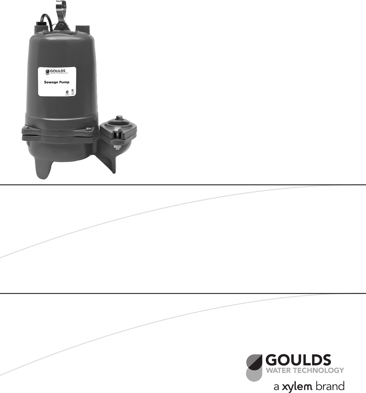 538132 1 Goulds WS BHF Series Submersible Sewage Pump Brochure