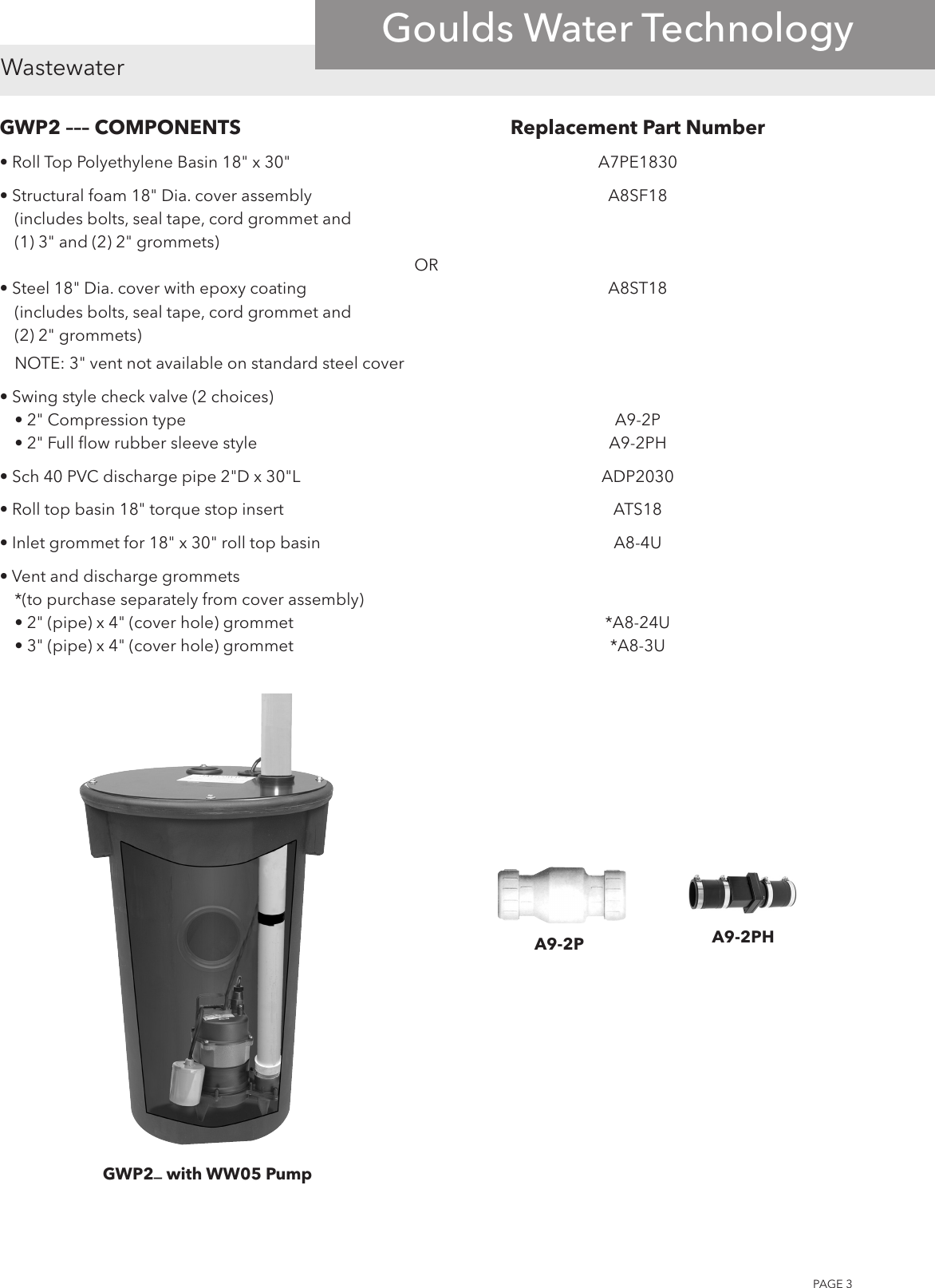 Page 3 of 4 - 538441 2 Goulds GWP Sewage Pump Package Repair Parts