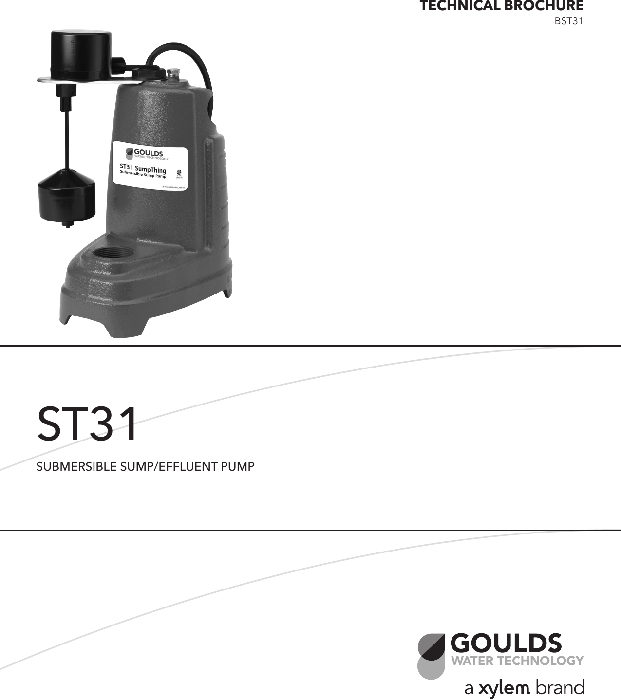 Page 1 of 4 - 538572 1 Goulds ST31 Sump - Effluent Pump Brochure