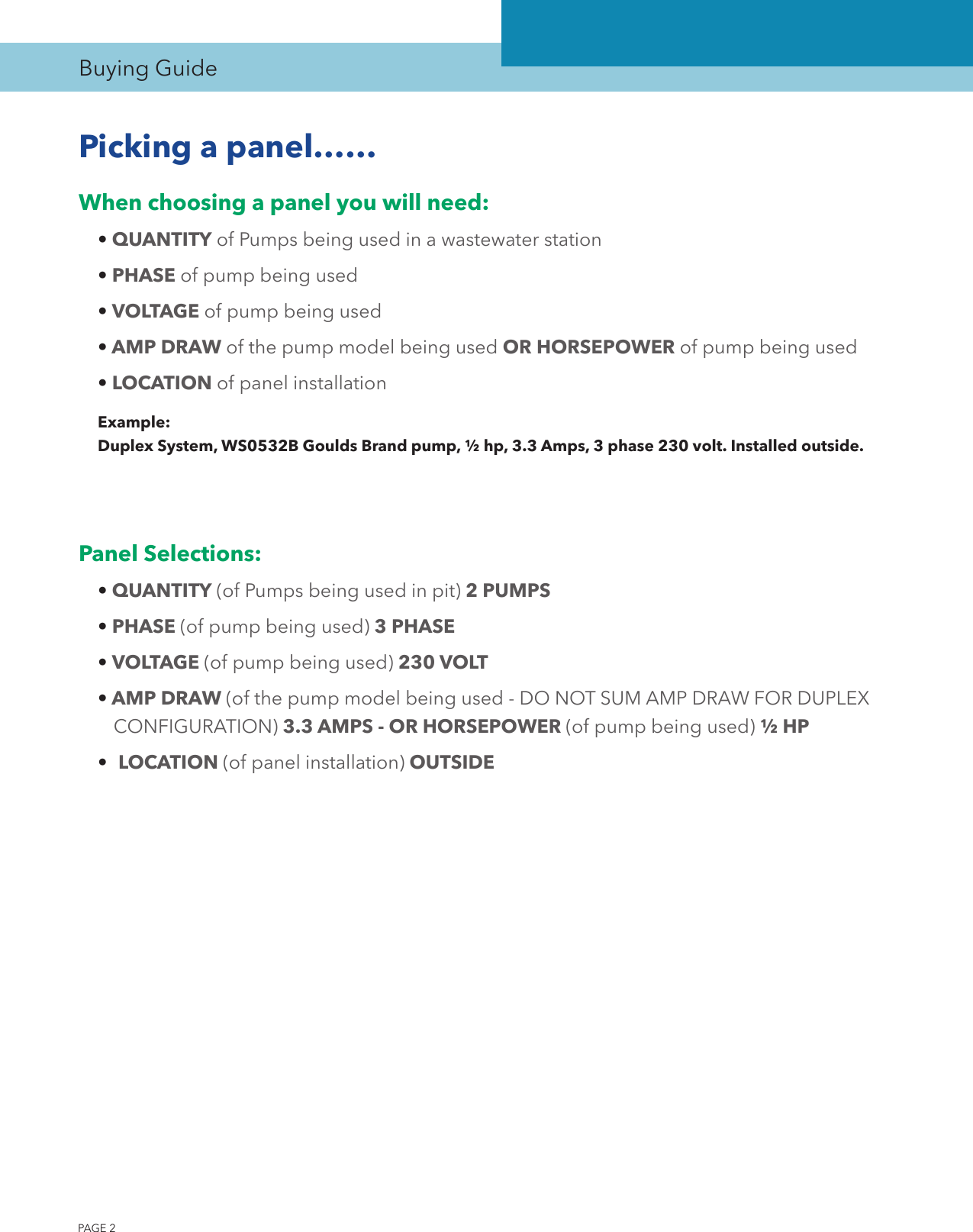 Page 2 of 12 - 538638 6 Goulds A Series Simplex Indoor Panel BCPA3 BCP1 S10020N1 Buyers Guide