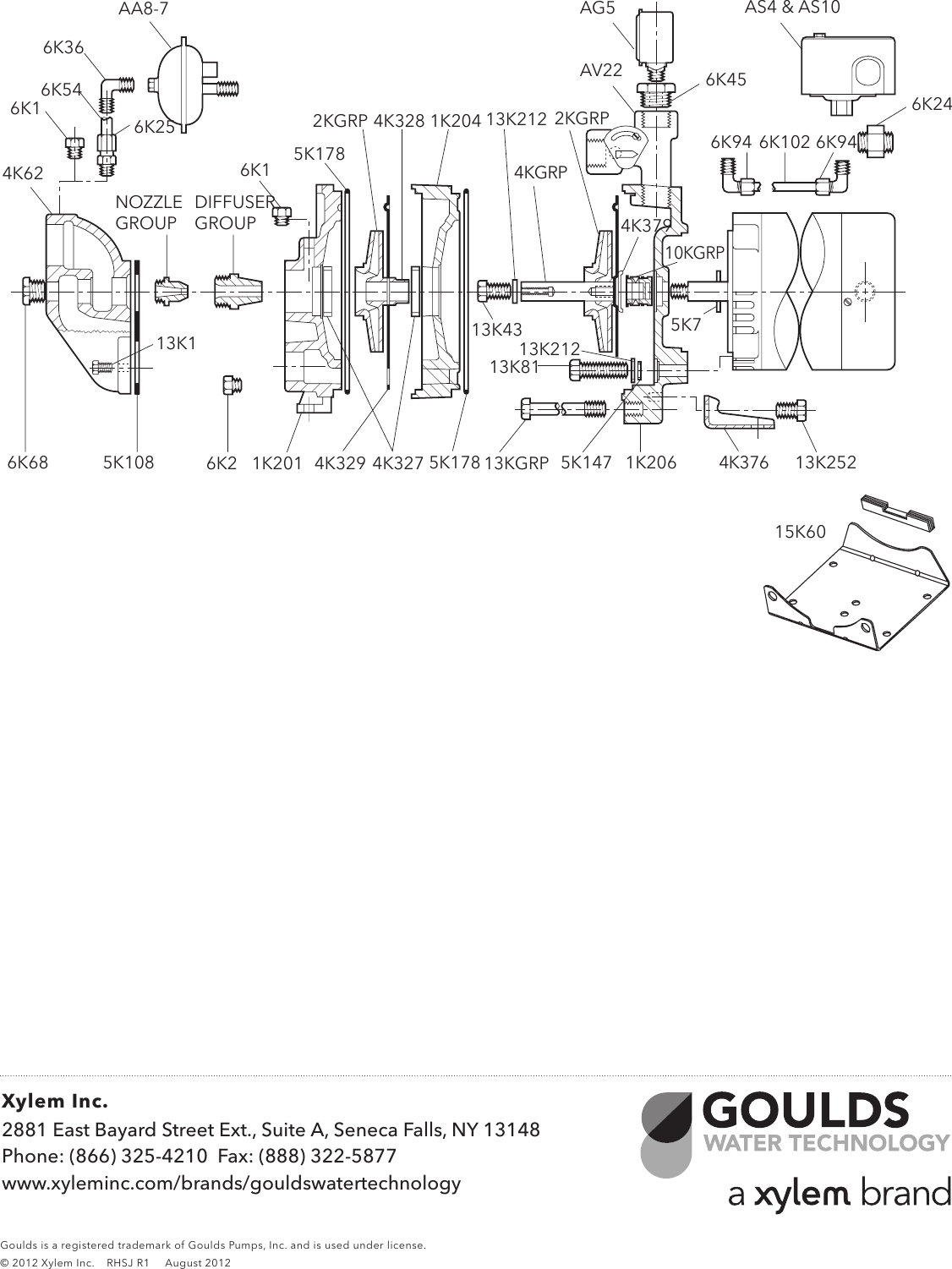 Page 2 of 2 - 538767 3 Goulds HSJ Convertible Jet Pump Repair Parts