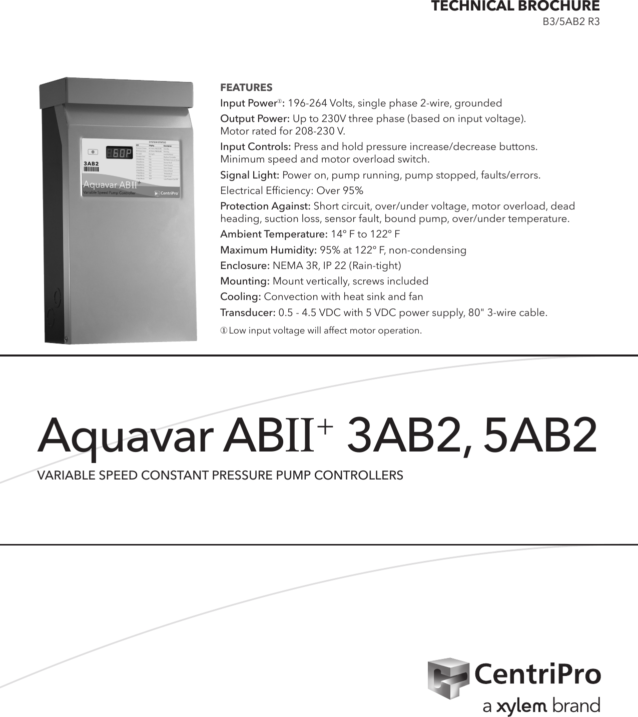 Page 1 of 4 - 539161 2 Goulds Aquavar ABII Product Overview