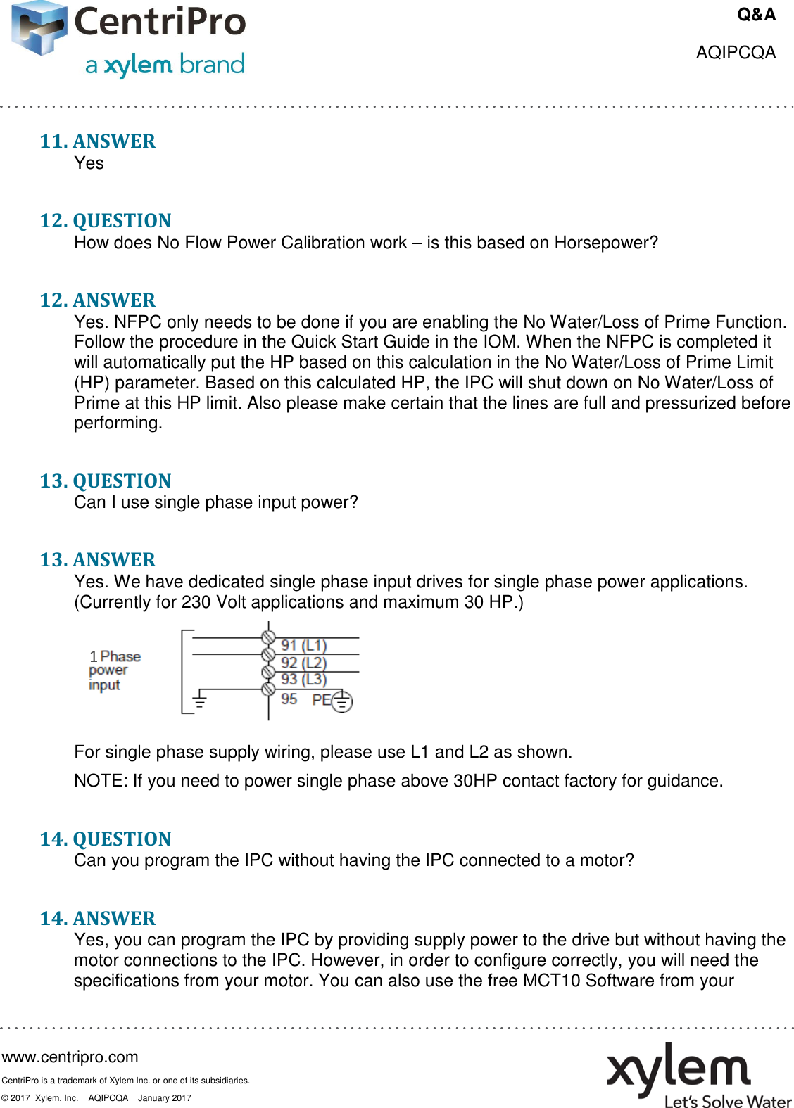 539162 4 Goulds Aquavar IPC Frequently Asked Questions