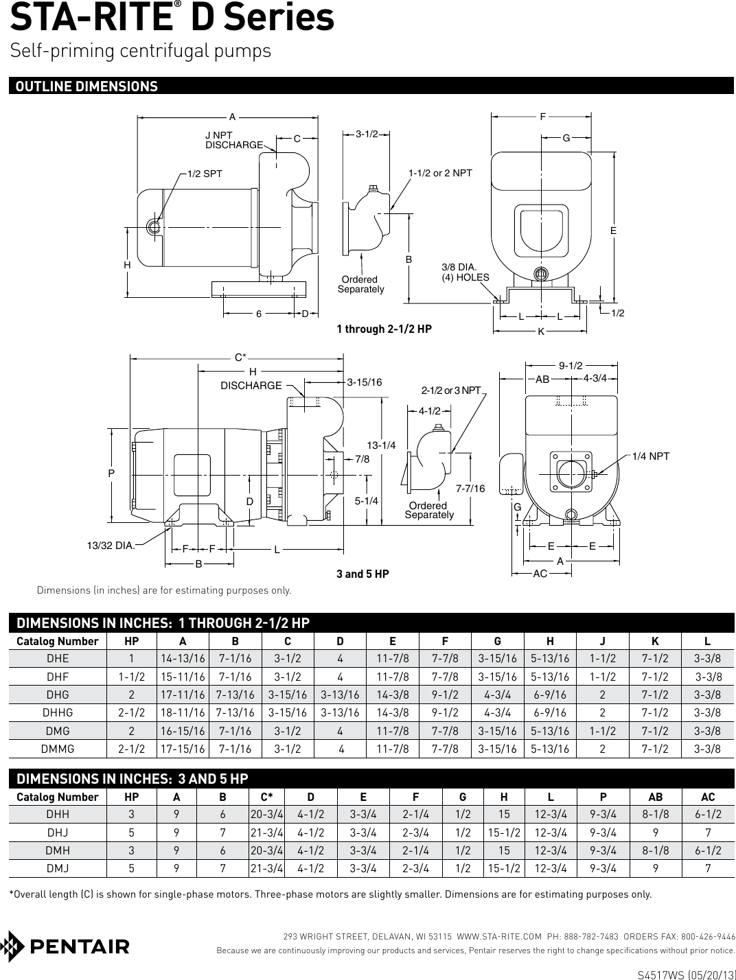 Page 4 of 4 - 539631 1 Sta-Rite D Series Centrifugal Pump Brochure