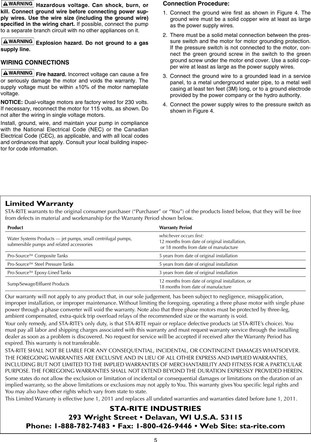 Page 5 of 8 - 539743 2 Sta-Rite HMS Series Jet Pump Owners Manual