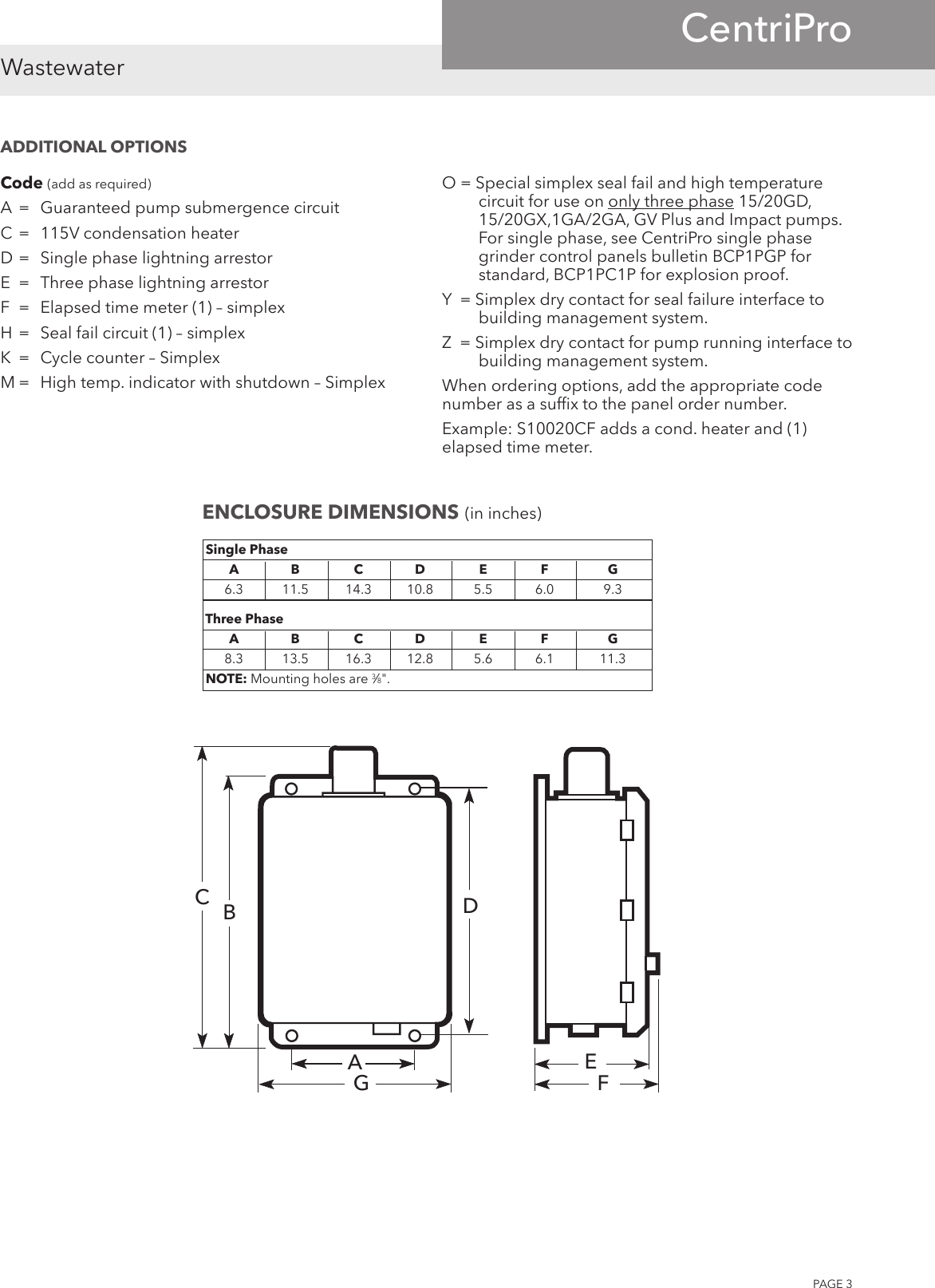 Page 3 of 8 - 540202 2 Centripro SES S10020-S32232 Simplex Control Panel Technical Brochure