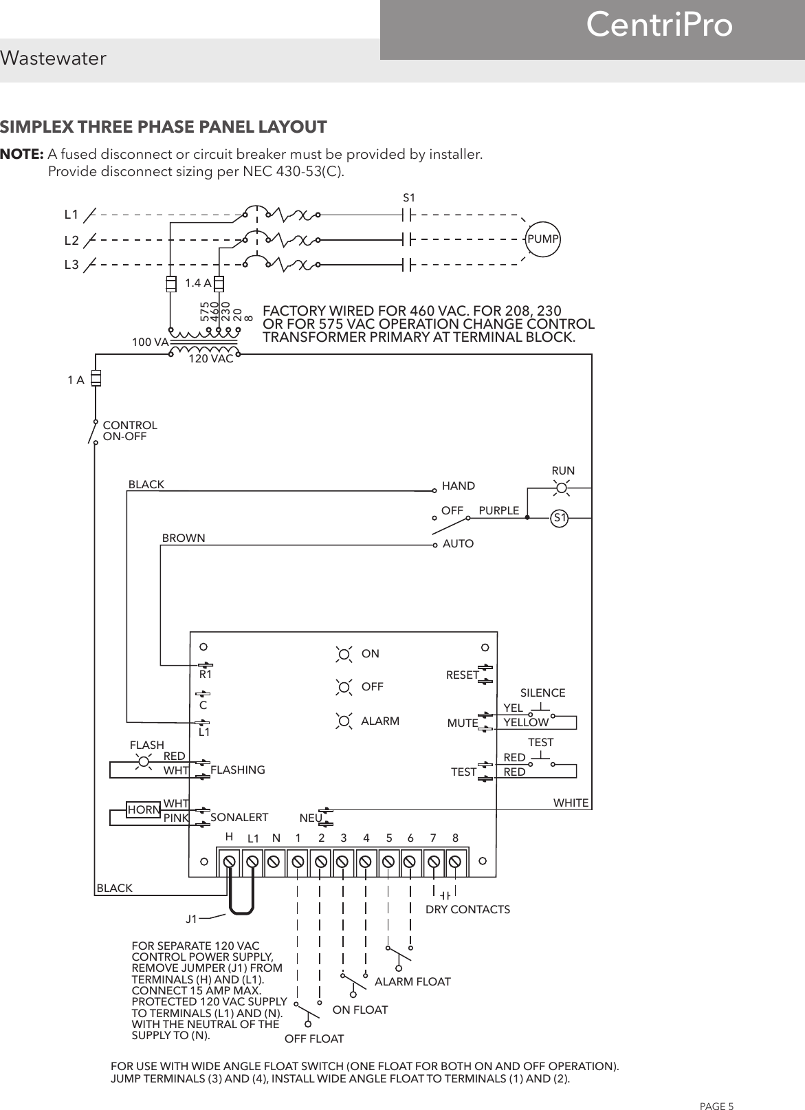 Page 5 of 8 - 540202 2 Centripro SES S10020-S32232 Simplex Control Panel Technical Brochure