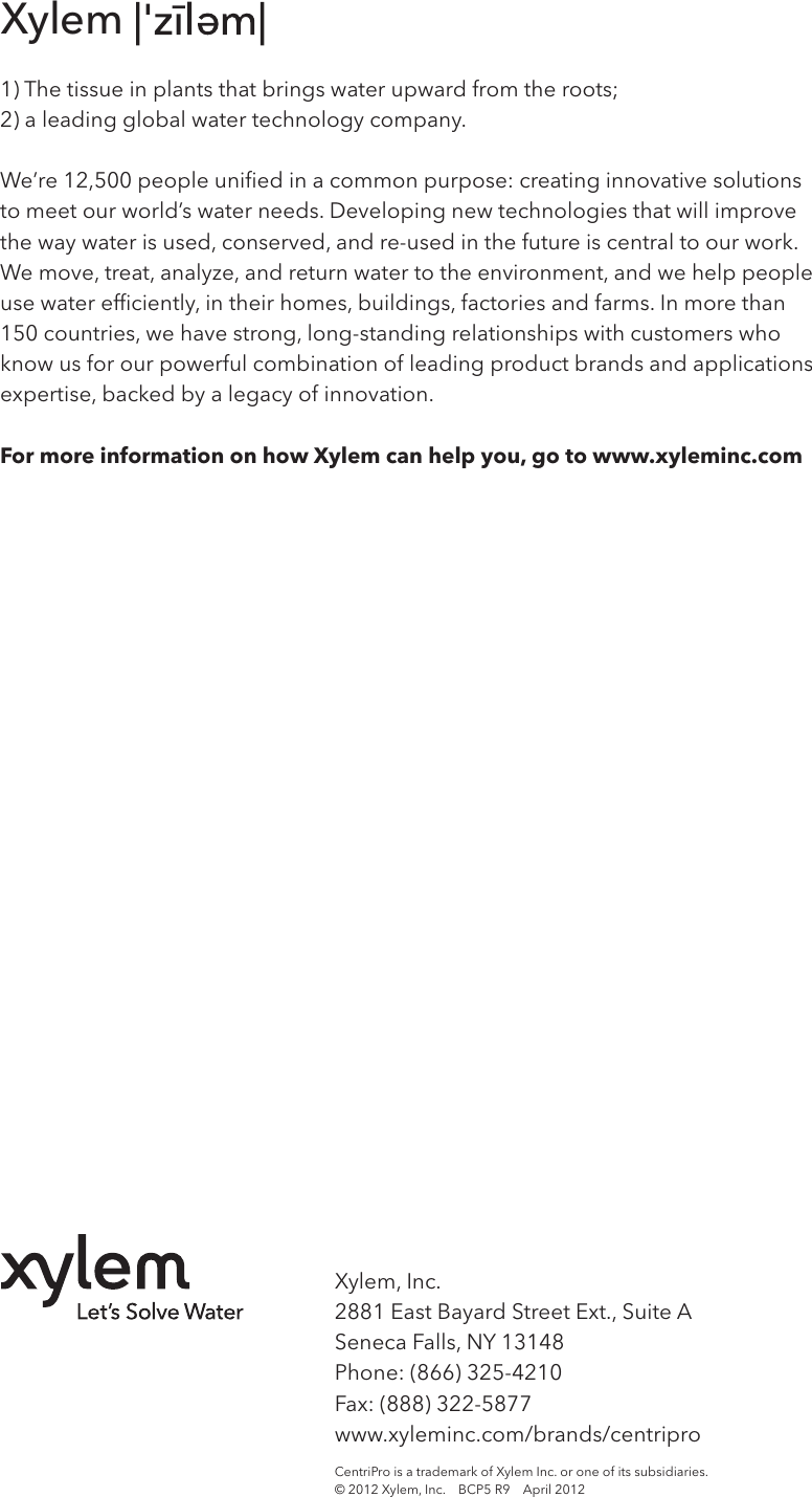 Page 4 of 4 - 540237 1 Centri Pro Simplex & Duplex Single Phase Panels Technical Brochure