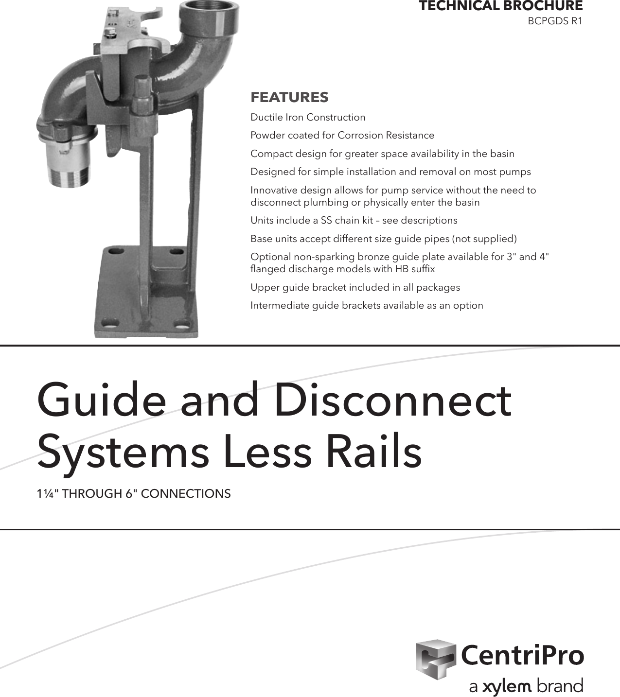 540354 1 Centripro Guide & Disconnect Systems Less Rails Technical Brochure