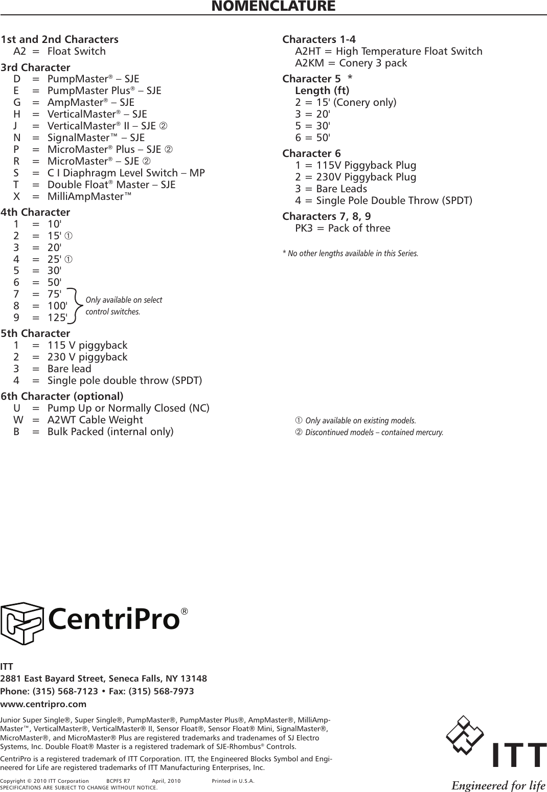 Page 8 of 8 - 542331 1 Goulds Pump And Control Panel Switches