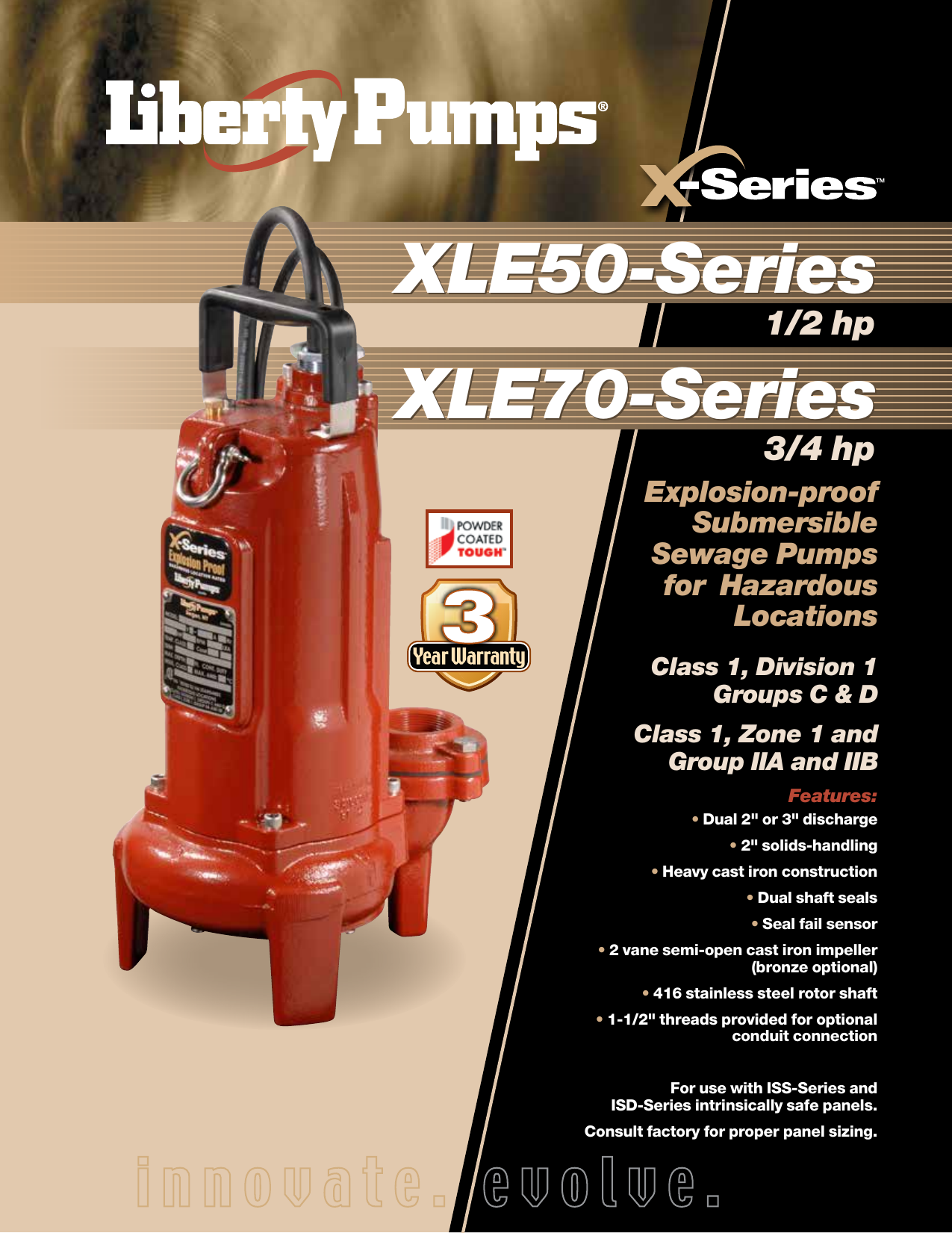 Page 1 of 2 - 543475 1 Liberty XLE50 Explosion Proof Pump Brochure