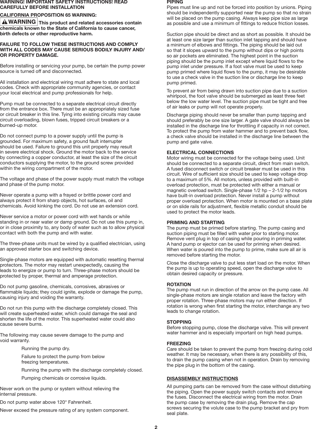 Page 2 of 4 - 544017 2 Myers CT Series Manual