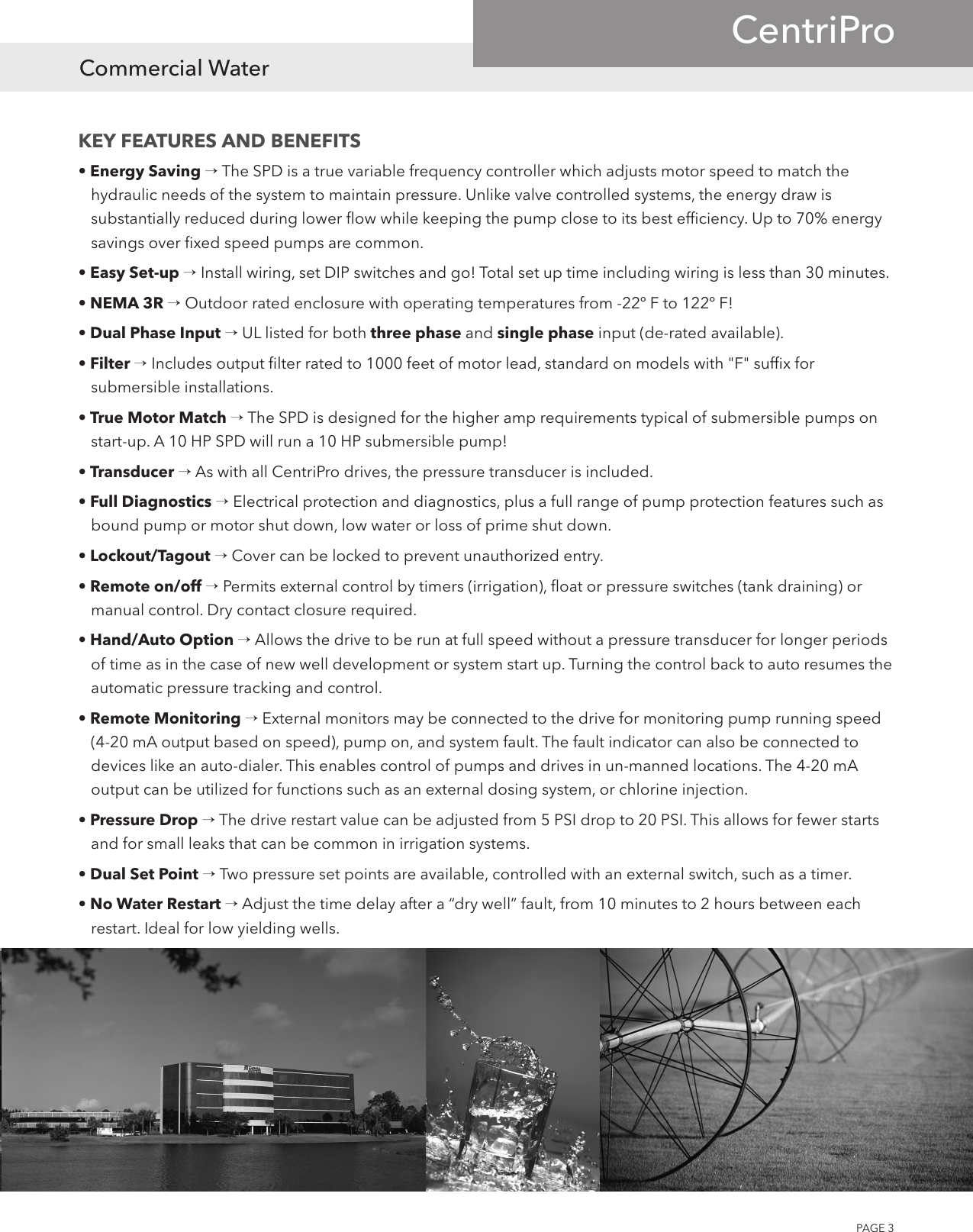Page 3 of 12 - 545002 1 Goulds Centripro Aquivar Single Pump Drive Specifications