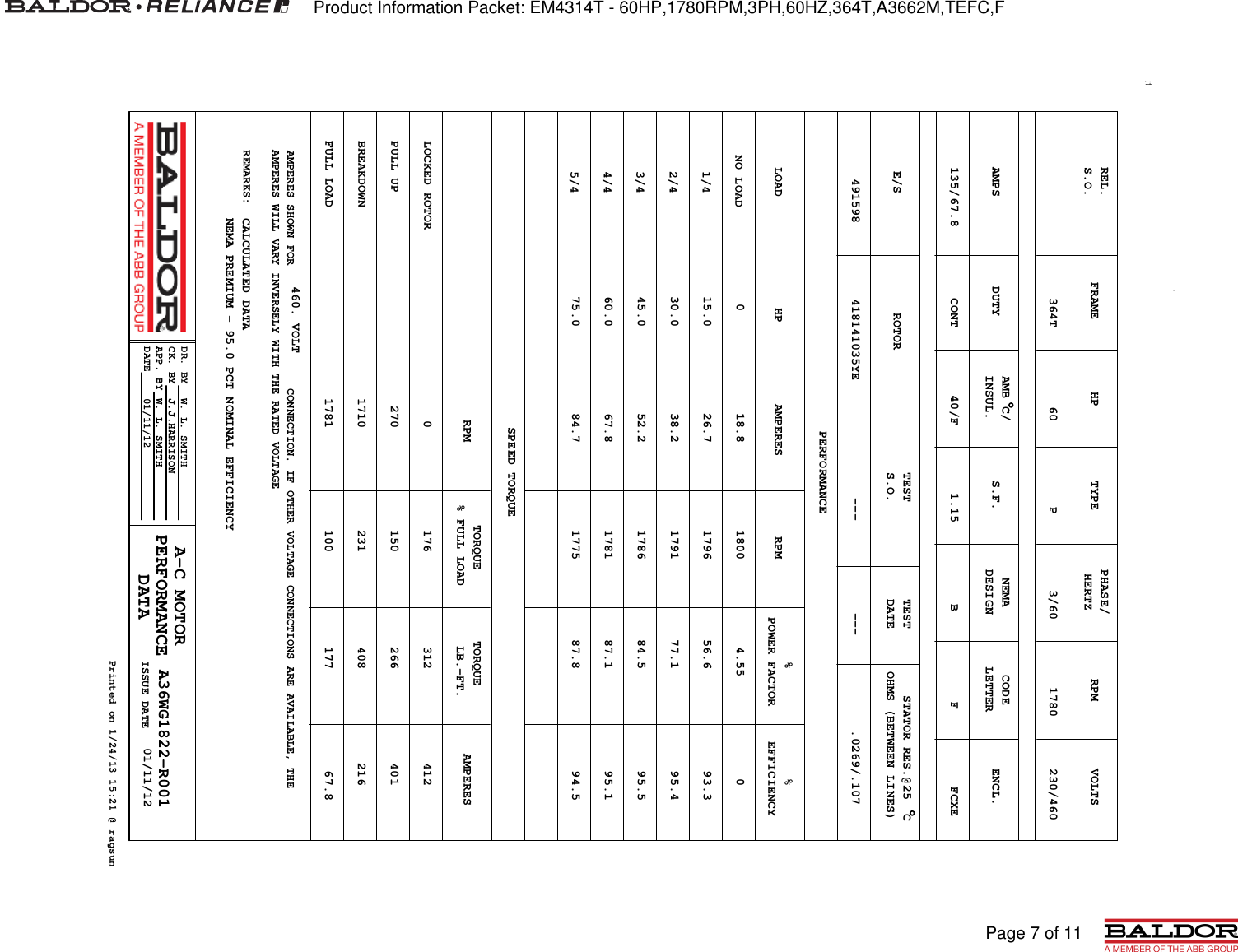 Page 7 of 11 - 547524 1 Baldor EM4314T Information Packet