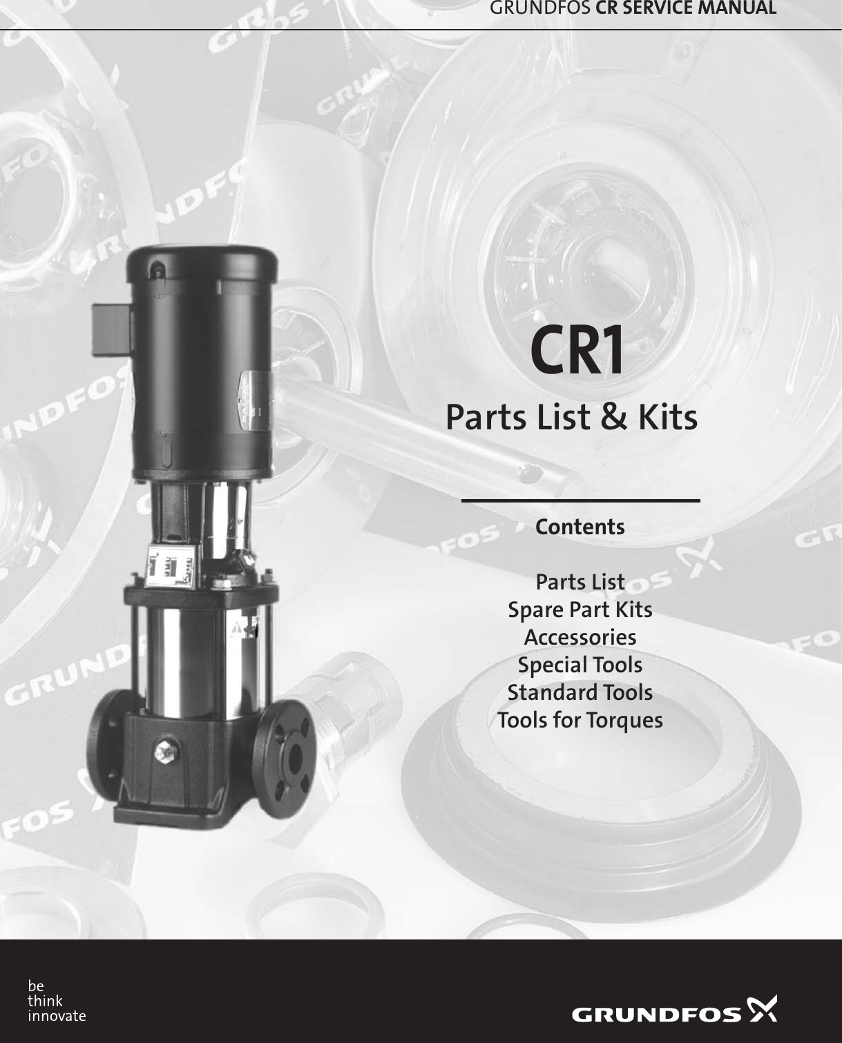 Page 1 of 12 - 547890 1 Grundfos CR1 Repair Parts