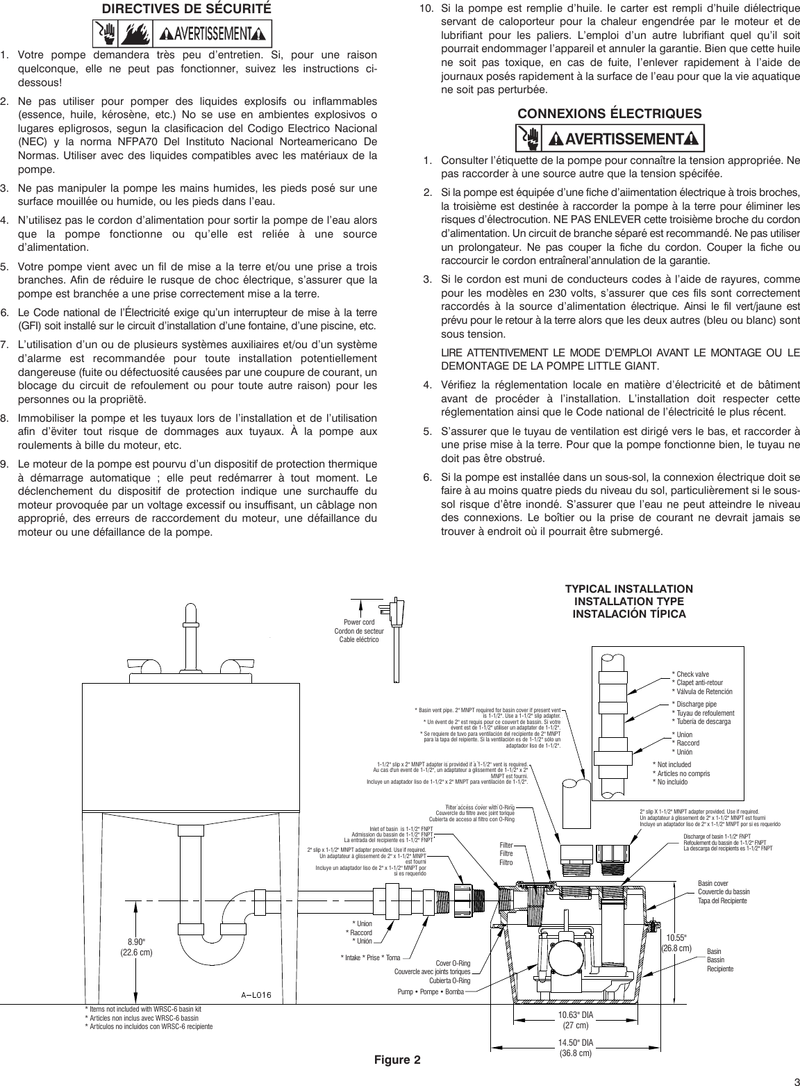 Page 3 of 8 - 548247 5 Little Giant WRSC-6 Instruction Manual