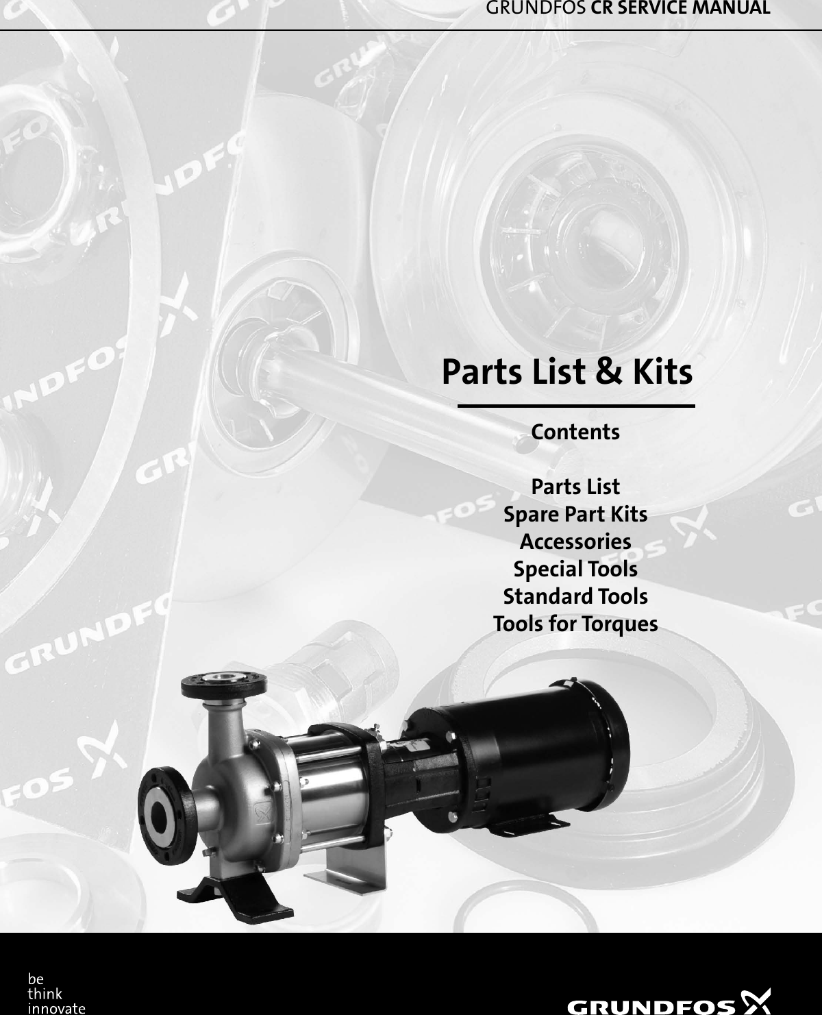 Page 1 of 12 - 548293 1 Grundfos CR Replacement Parts List