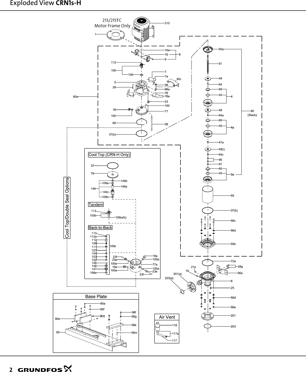 Page 2 of 12 - 548293 1 Grundfos CR Replacement Parts List