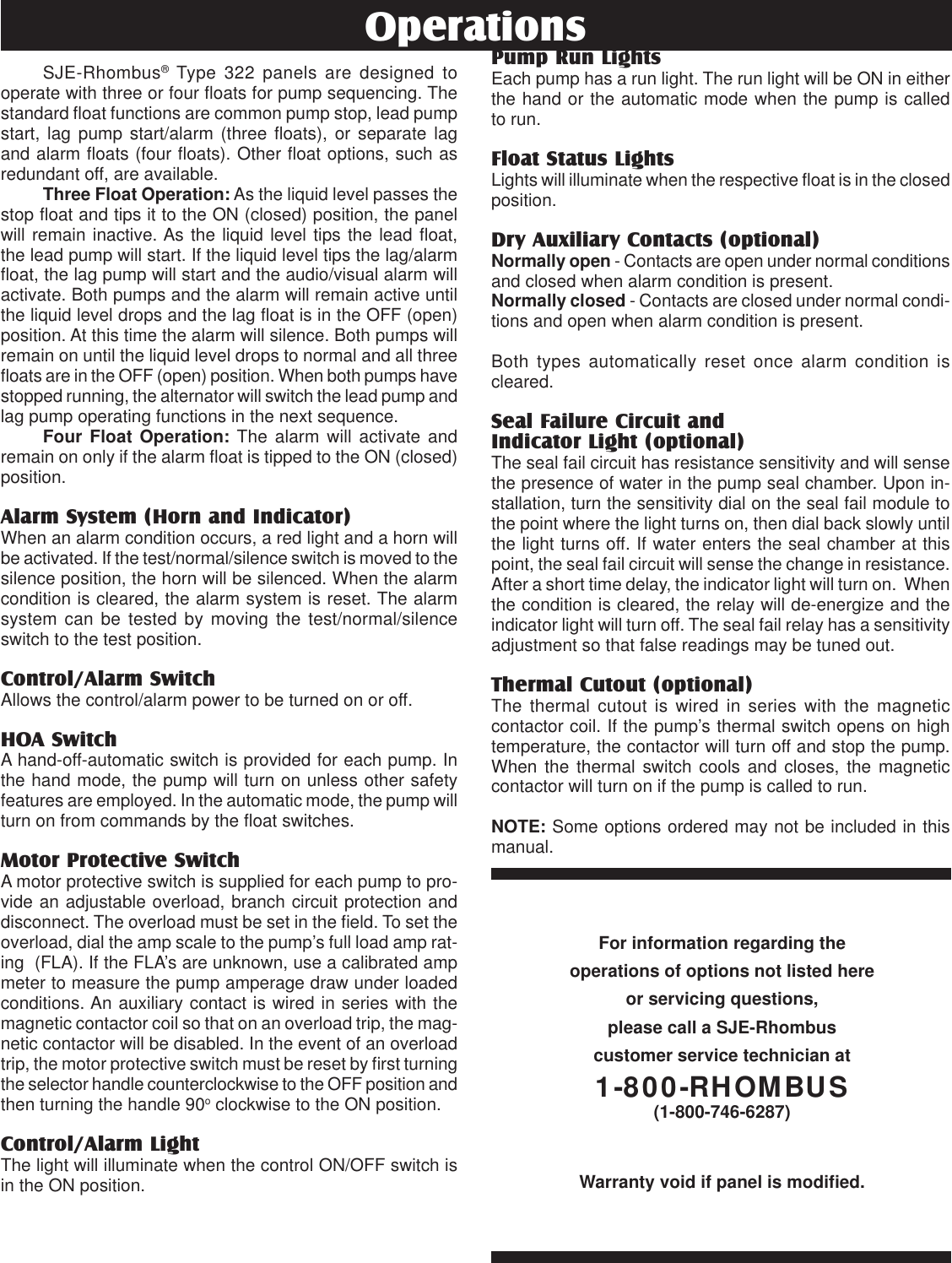 Page 3 of 4 - 1008698C-3228.5x11 548373 1 SJE Rhombus 322 Control Panel Installation Manual