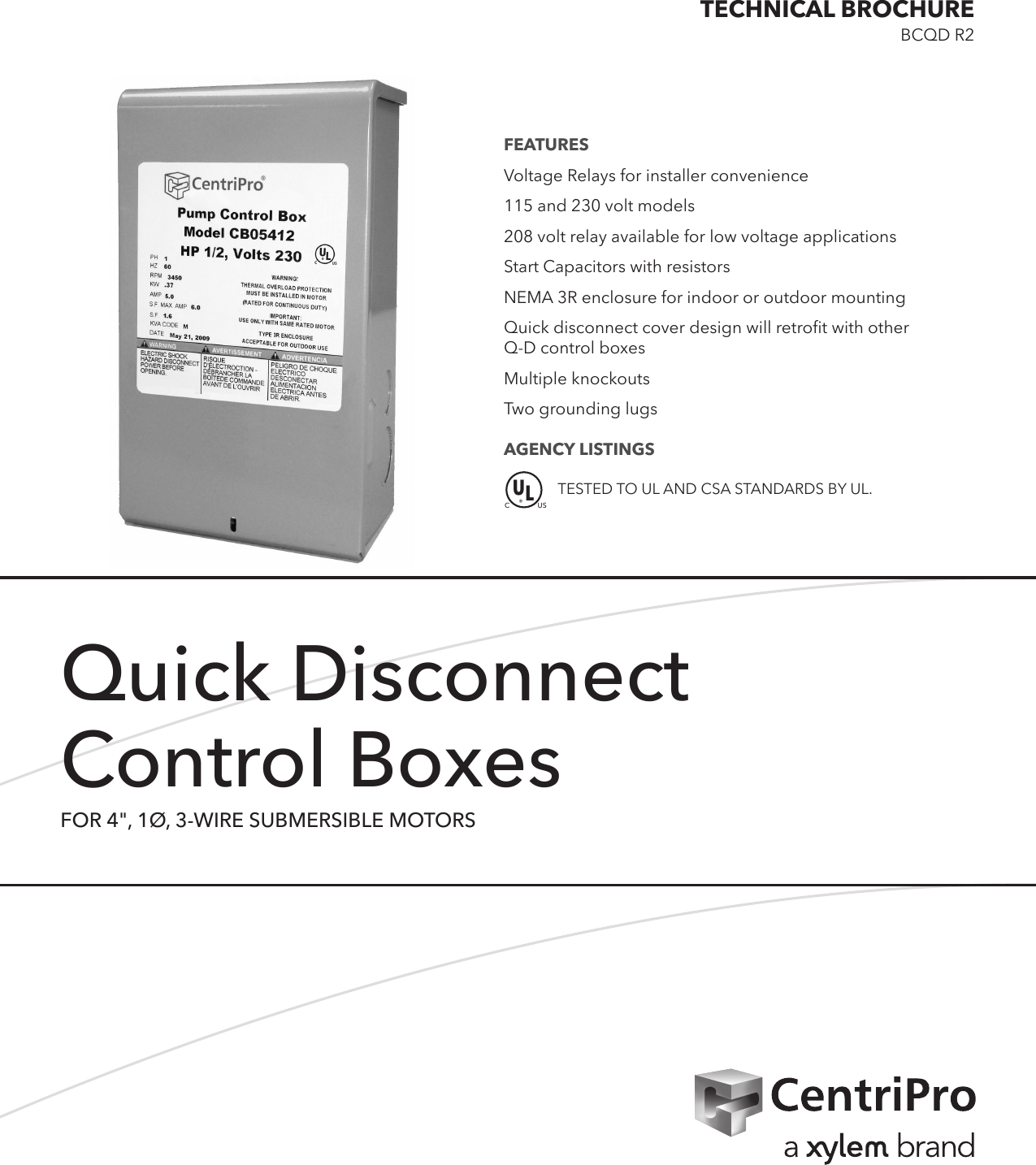 548671 1 Goulds Quick Disconnect Control Box Brochure
