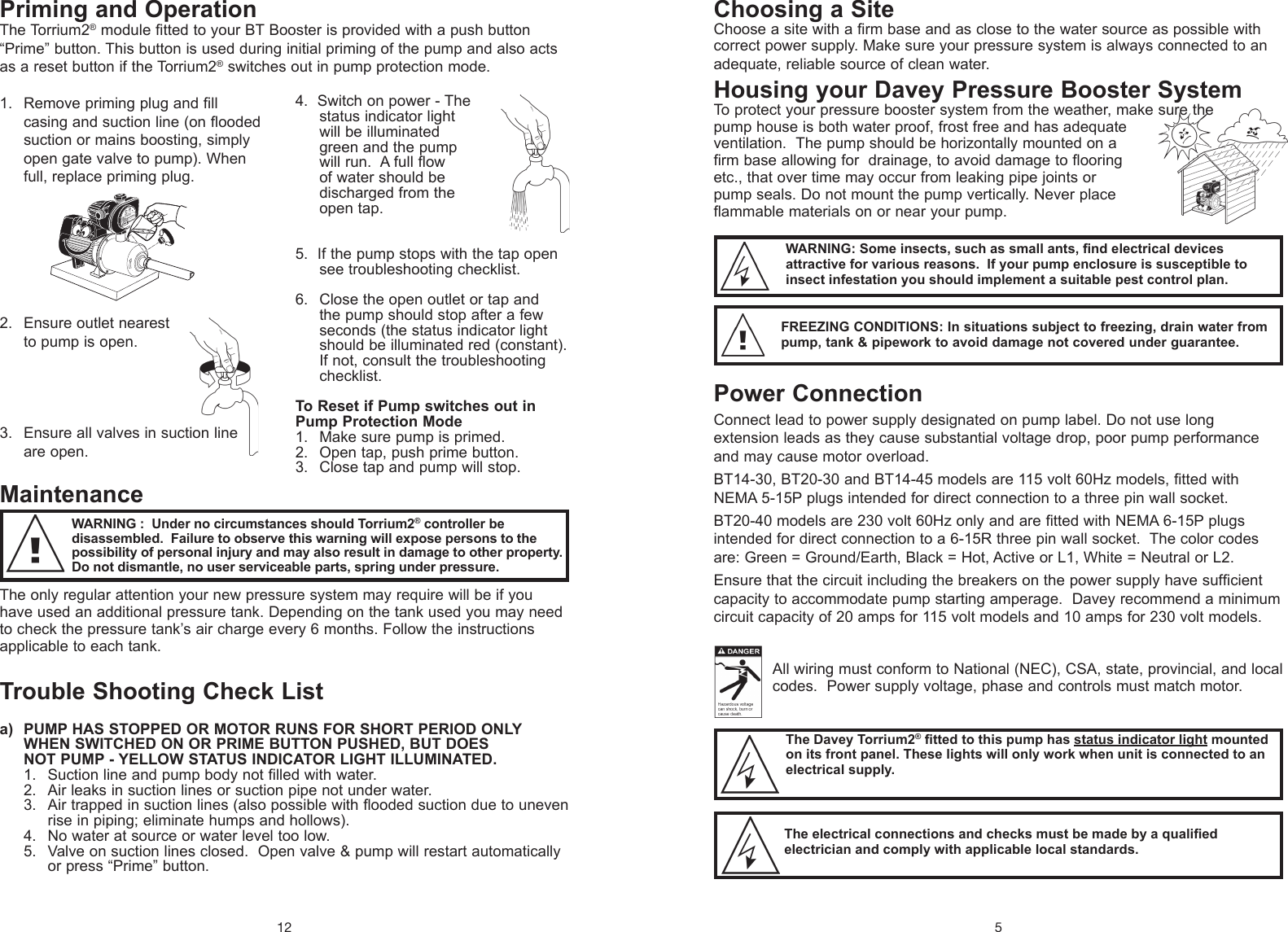 Page 5 of 8 - 550041 2 Davey Torrium Controller Installation Instructions