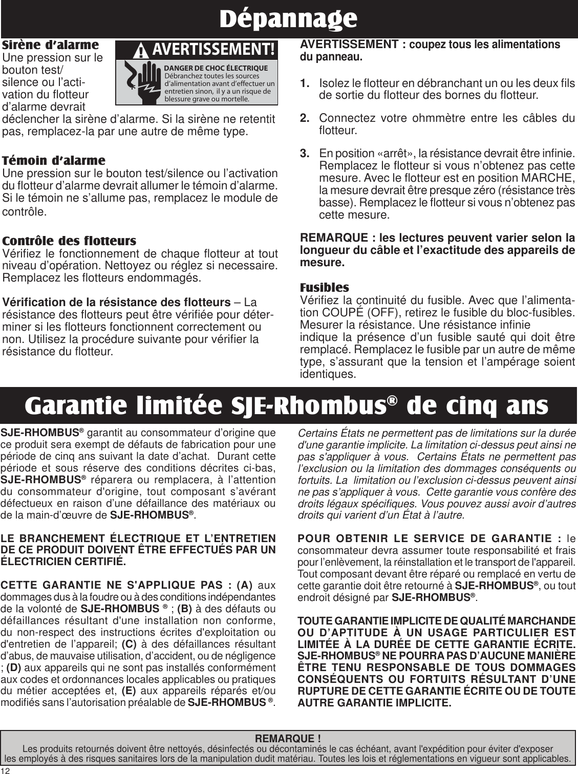 Page 12 of 12 - 1047130A-NEX Trilingual 8.5x11  550408 3 SJE Rhombus NEX Series Control Panel Installation Instructions
