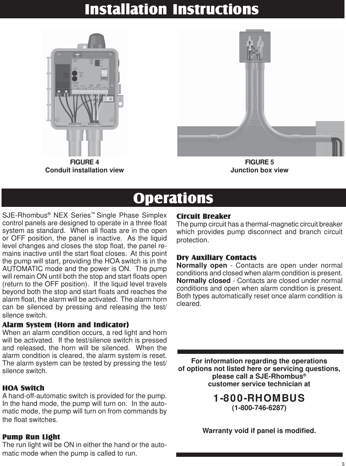 Page 3 of 12 - 1047130A-NEX Trilingual 8.5x11  550408 3 SJE Rhombus NEX Series Control Panel Installation Instructions