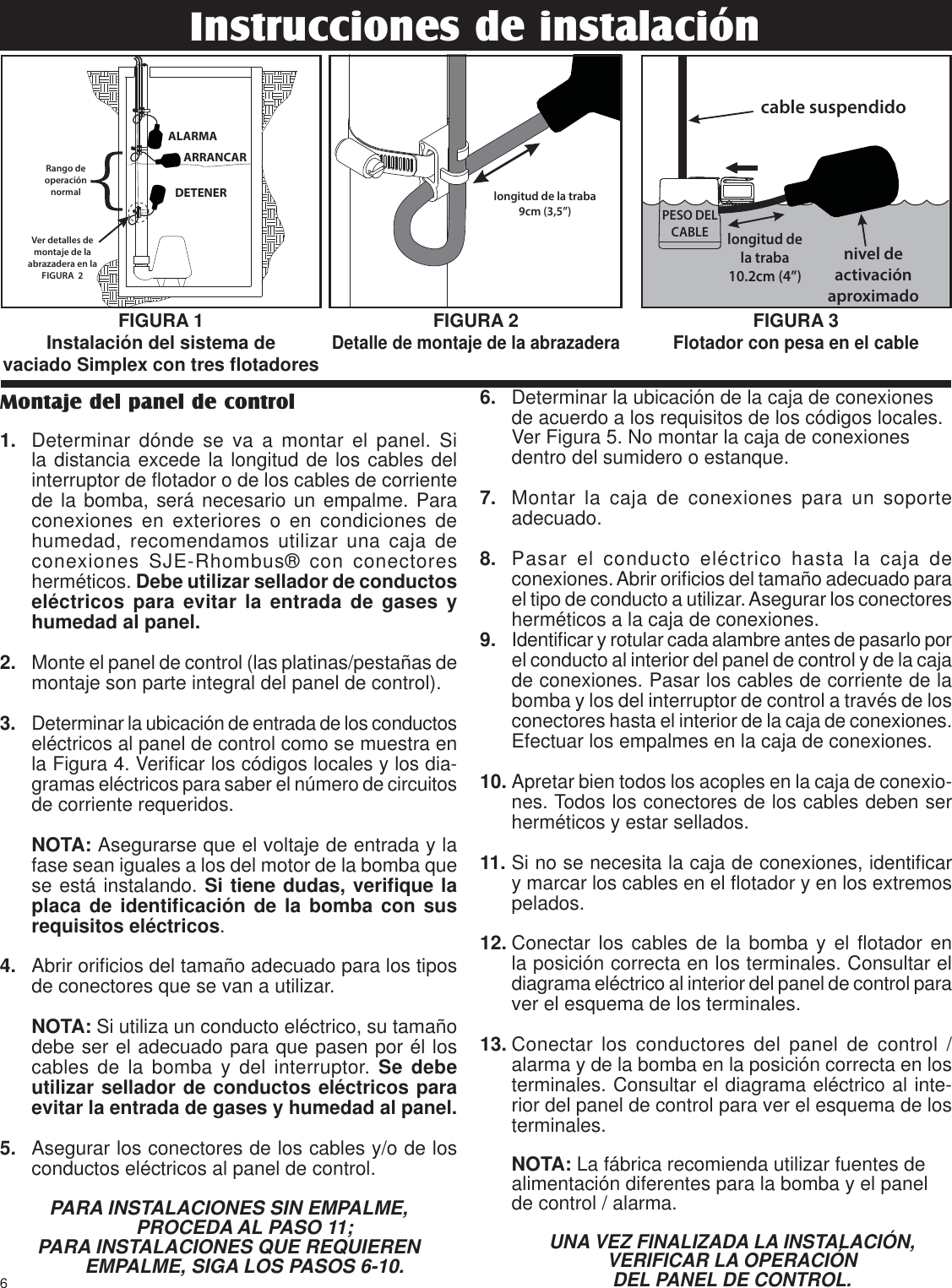 Page 6 of 12 - 1047130A-NEX Trilingual 8.5x11  550408 3 SJE Rhombus NEX Series Control Panel Installation Instructions