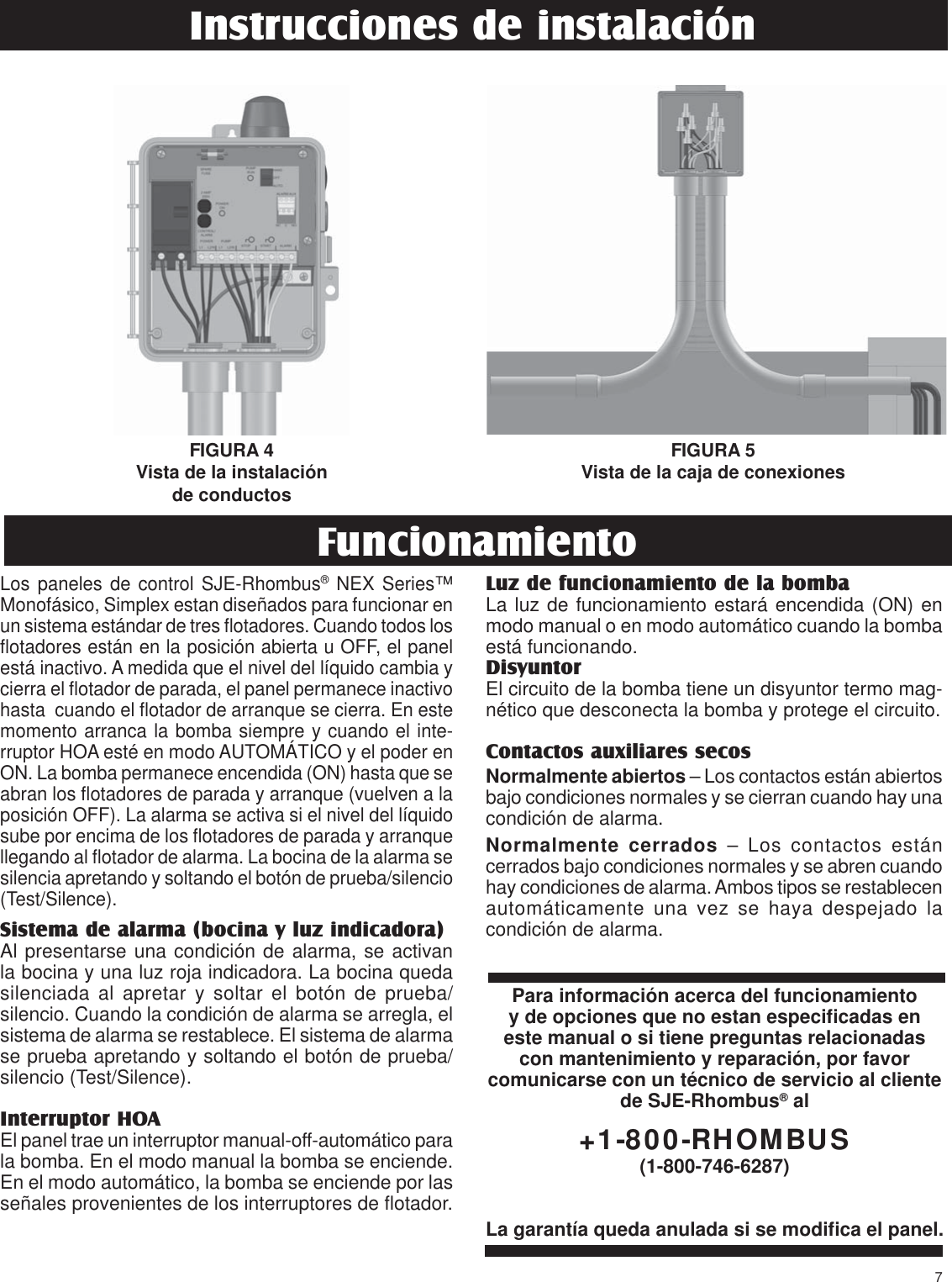 Page 7 of 12 - 1047130A-NEX Trilingual 8.5x11  550408 3 SJE Rhombus NEX Series Control Panel Installation Instructions