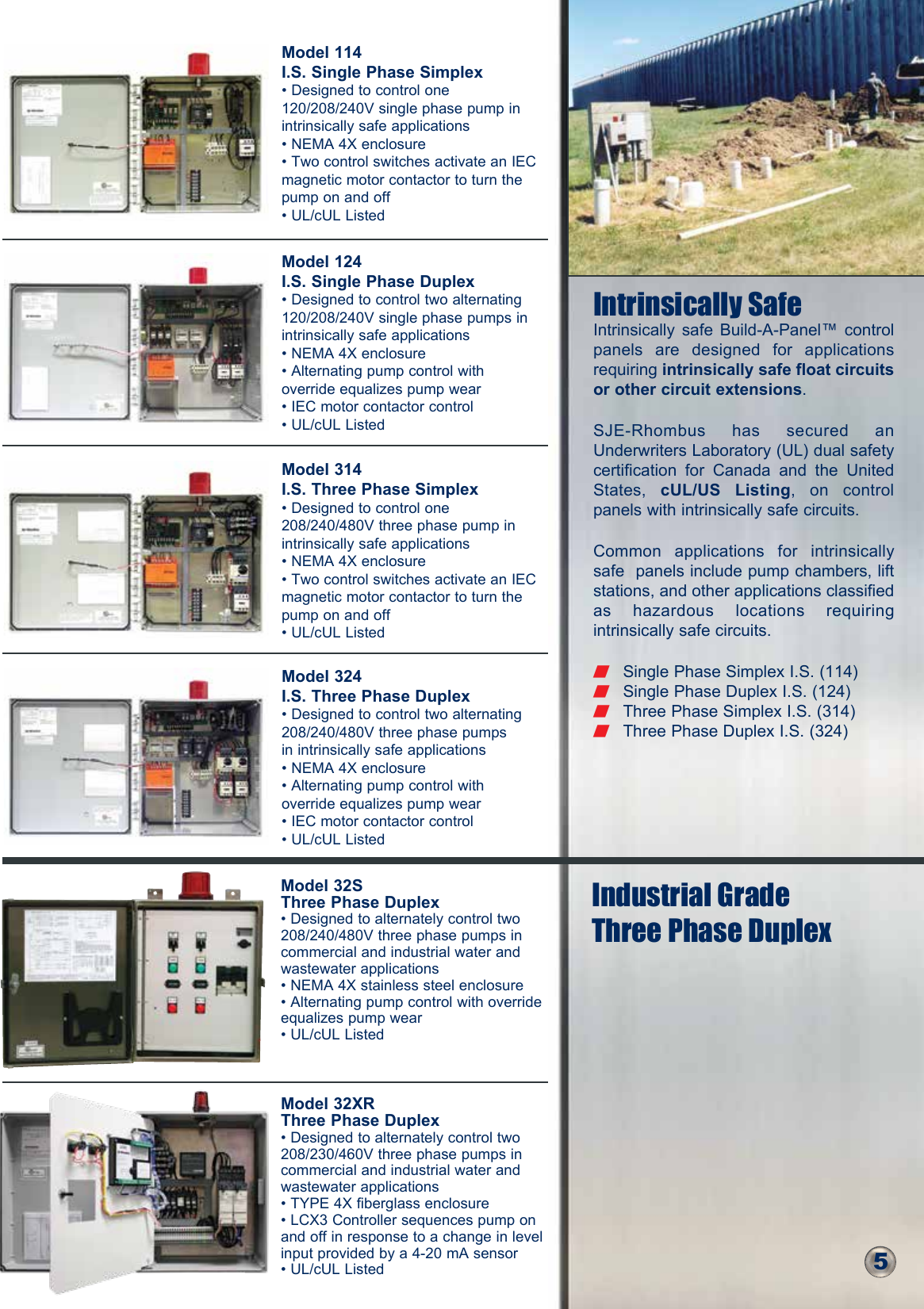 Page 5 of 12 - 550451 2 SJE Rhombus Control Panel, Alarm, Float Switch Catalog