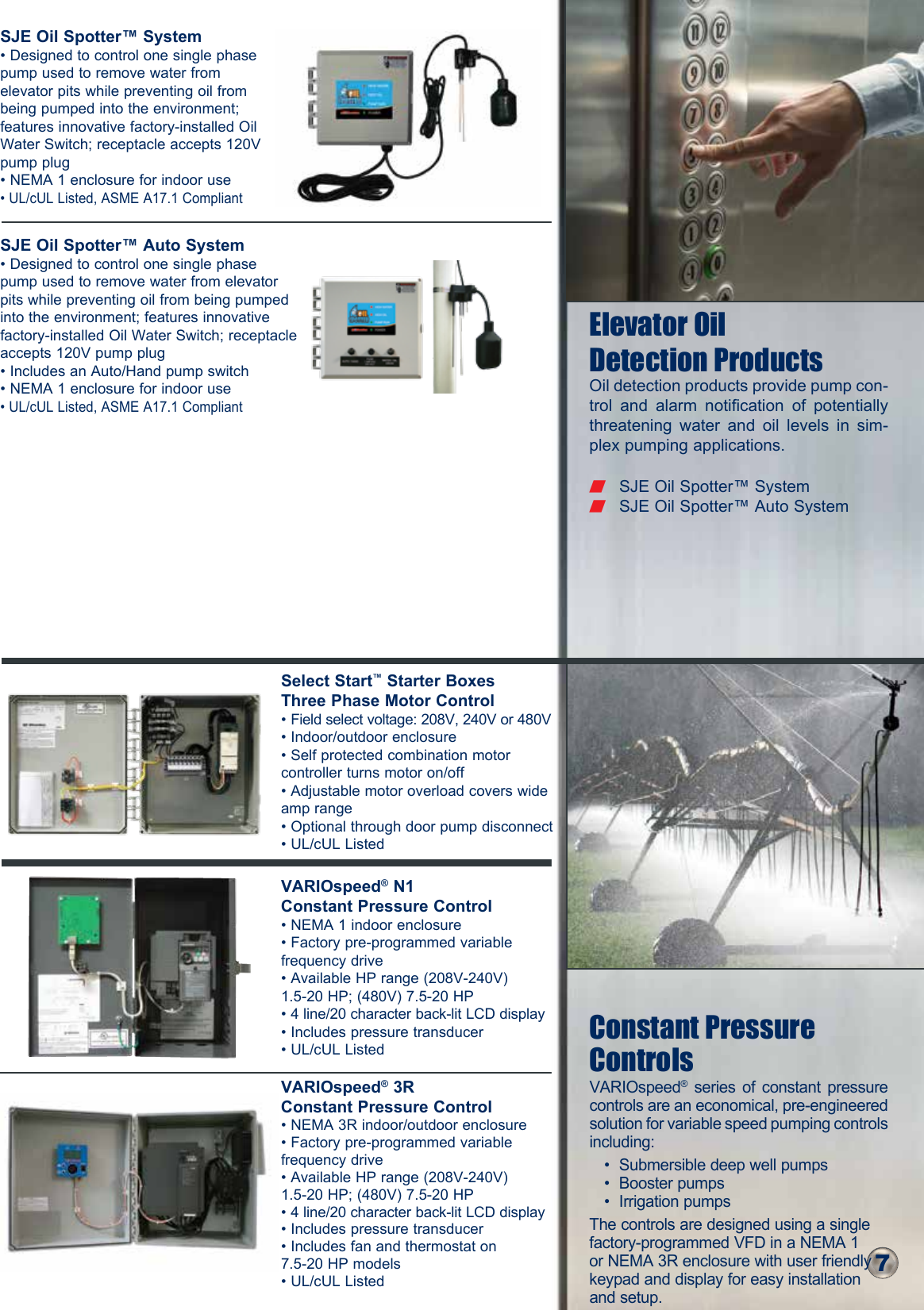 Page 7 of 12 - 550451 2 SJE Rhombus Control Panel, Alarm, Float Switch Catalog