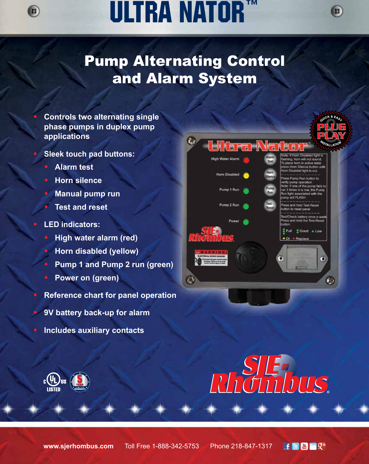 Page 1 of 2 - 550633 1 SJE Rhombus Ultra Nator Brochure