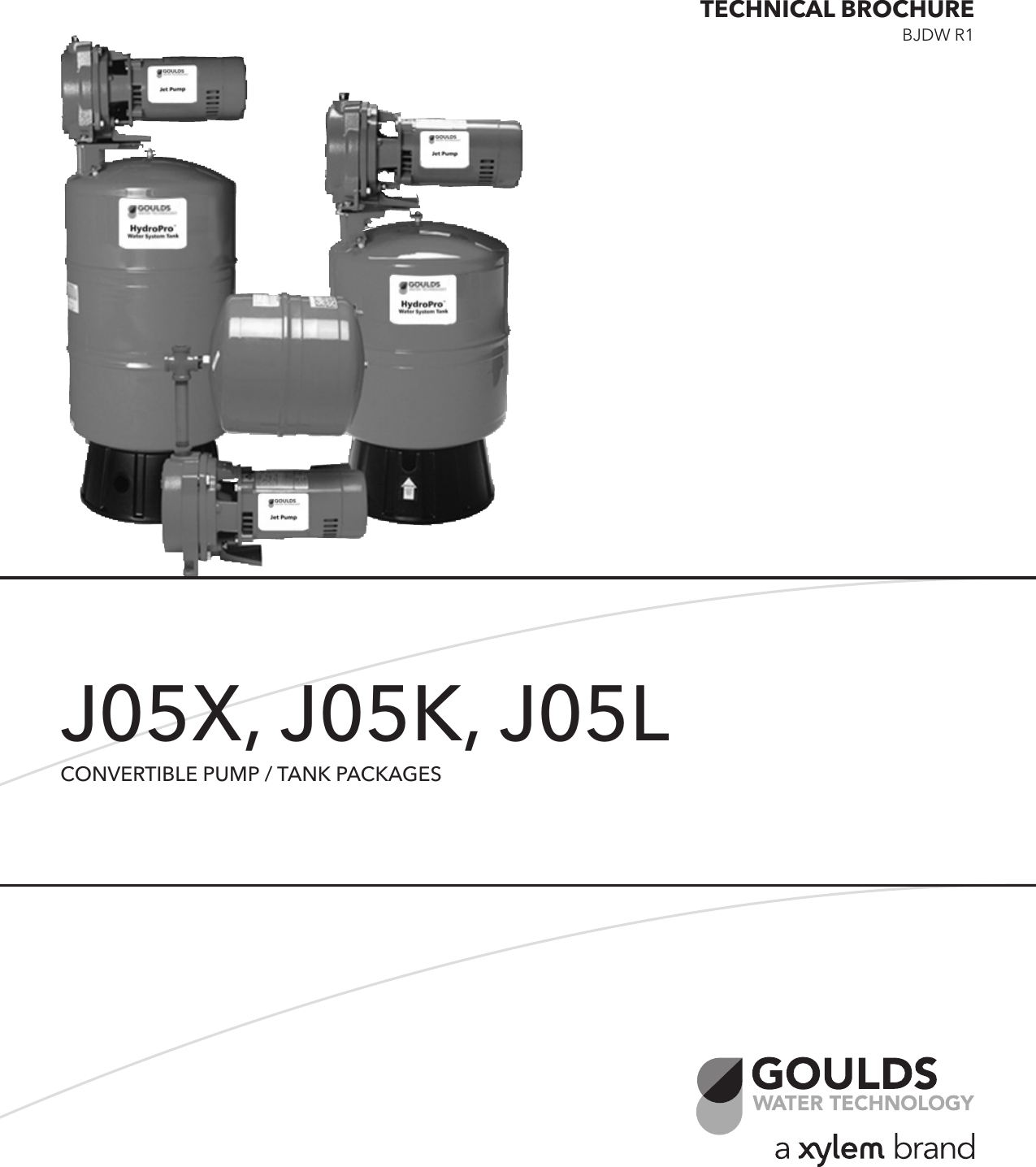 Page 1 of 4 - 551094 1 Goulds J05K Convertible Pump-Tank Package Technical Brochure