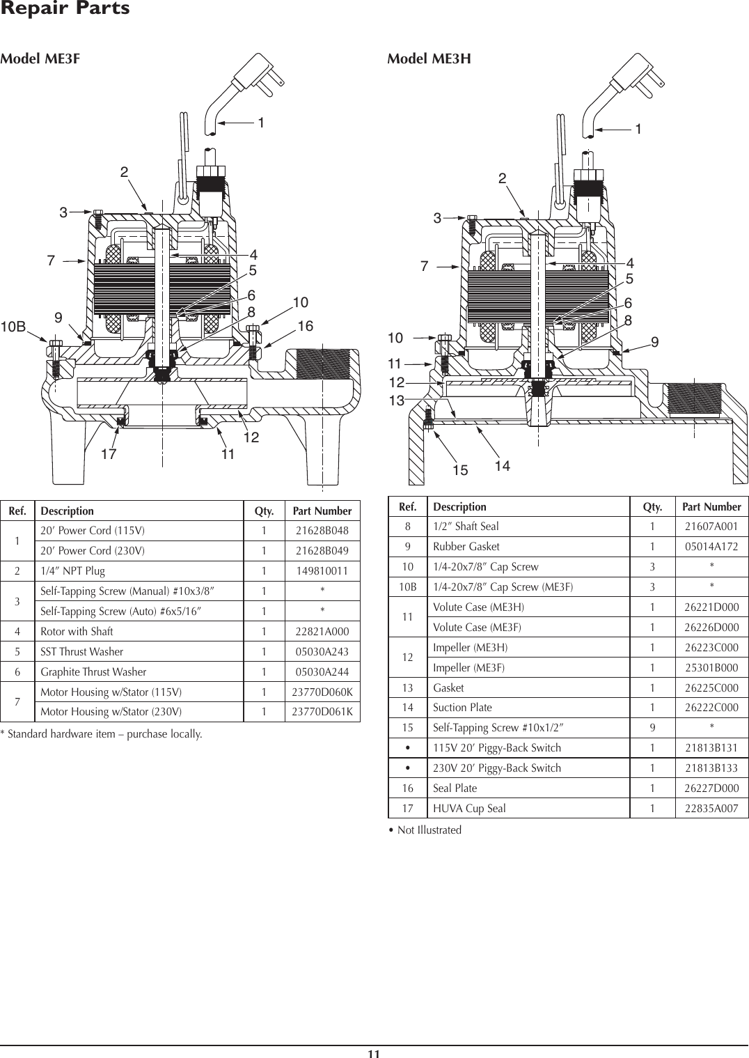 Page 11 of 12 - 556677 1 Myers ME3 Series Installation Manual